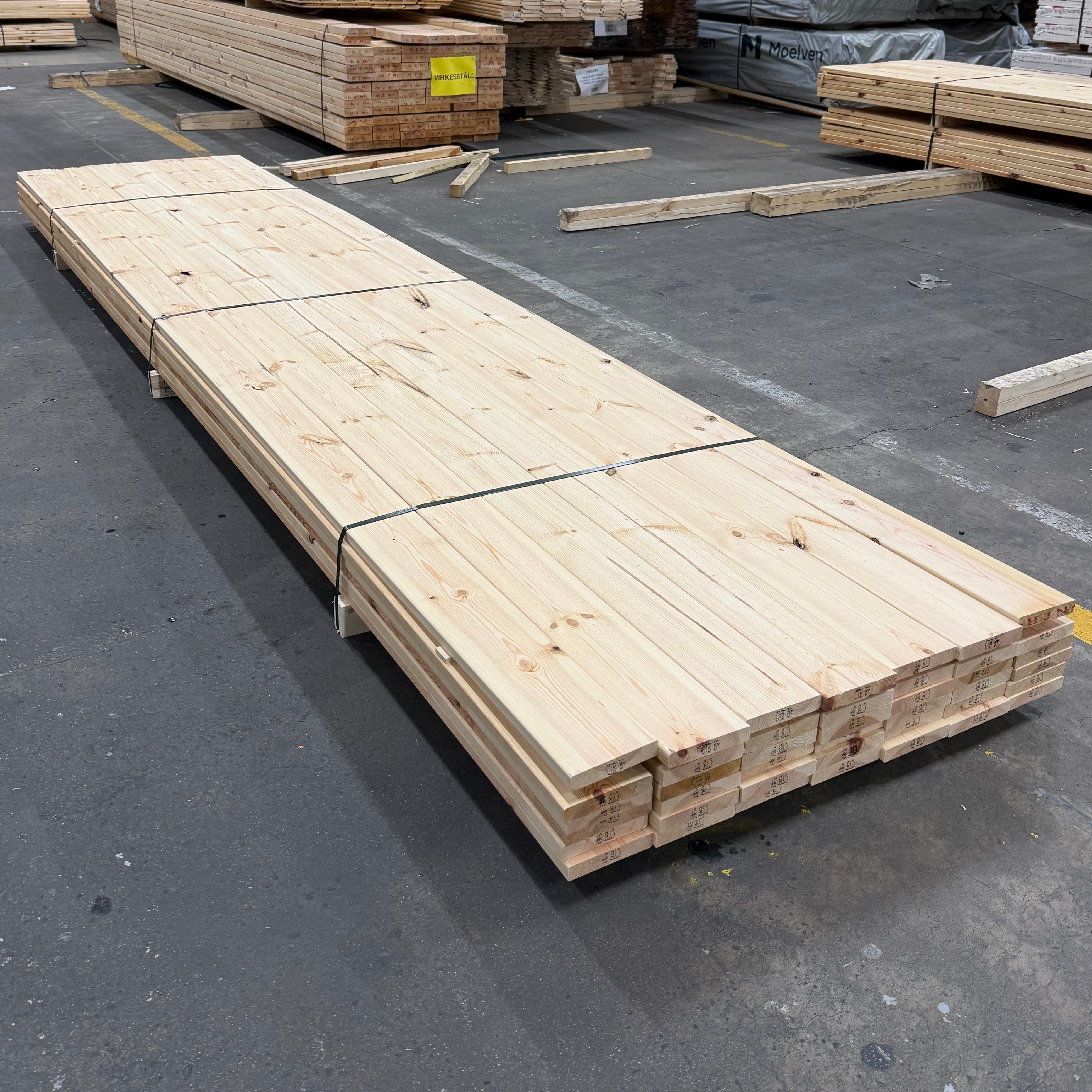 Paket Hyvlade Brädor 27x145mm 4.80m- 42st (Furu) B- sortering