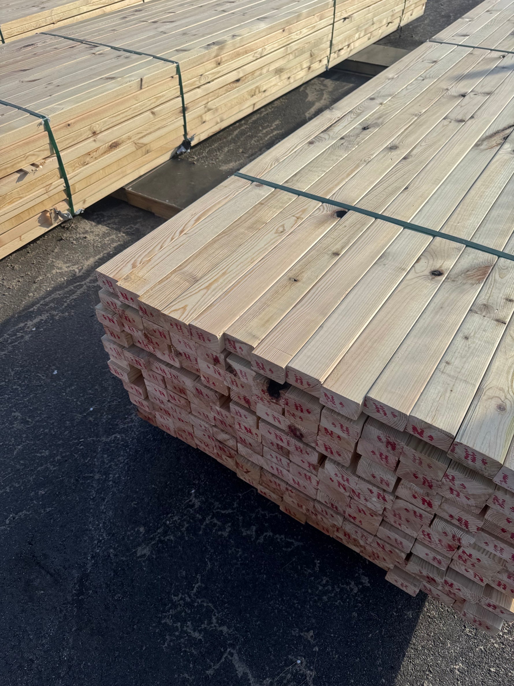 Paket Reglar 48x73 mm – 154 st (5,40 m, furu)