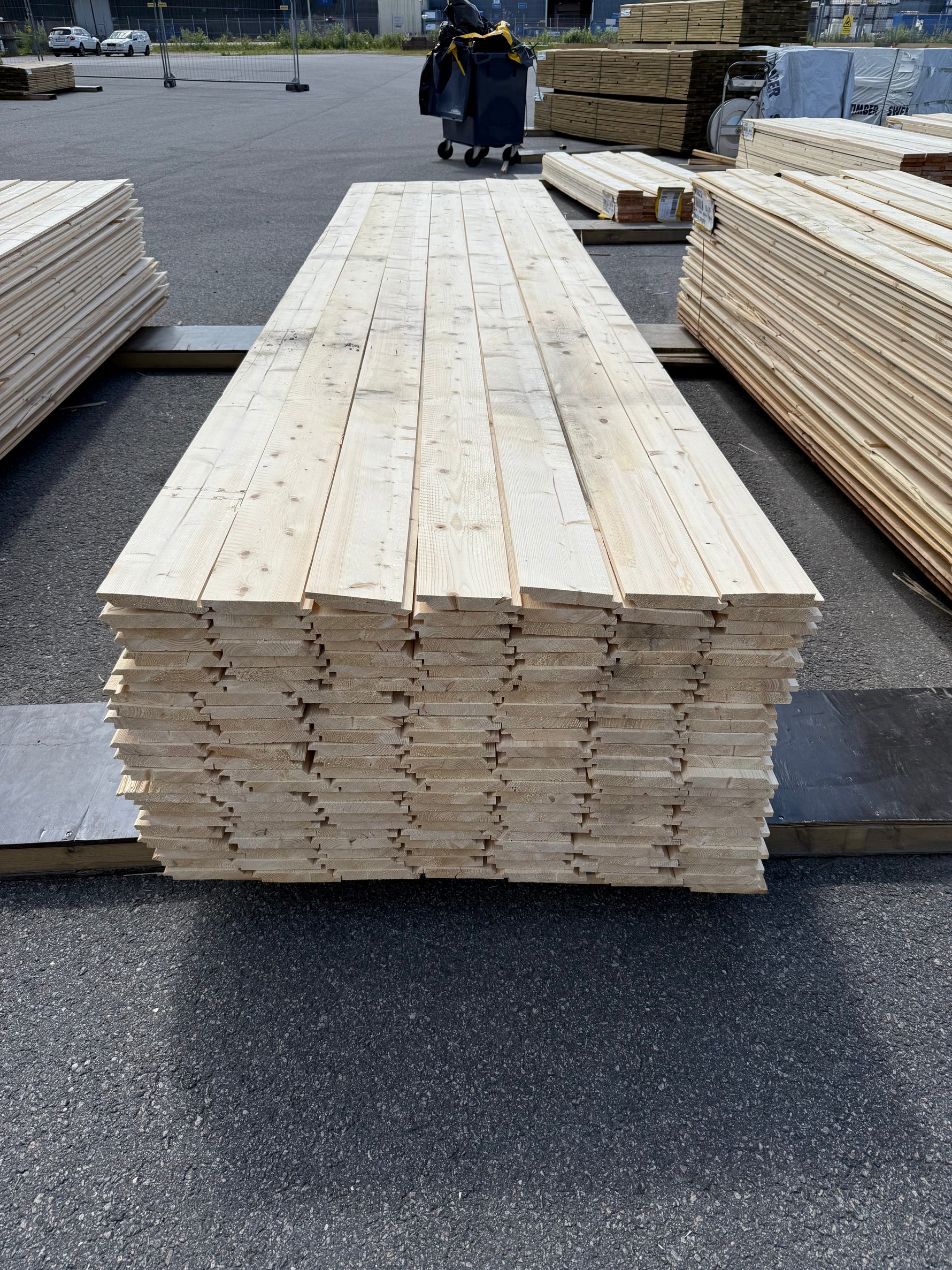 Paket Ytterpanel Dubbelfas Halvspont 22x145mm, 175st 3,90m