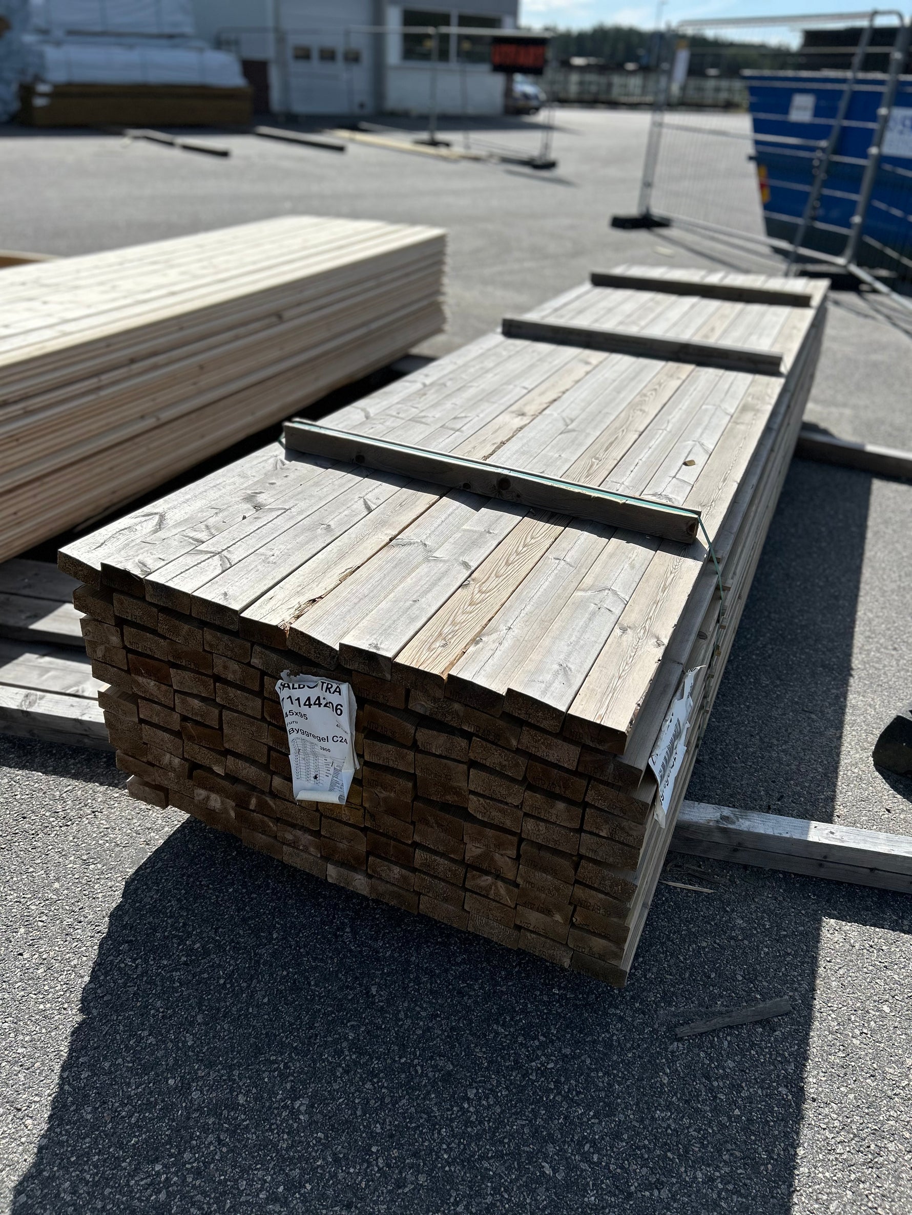 Paket Tryckimpregnerade Reglar 45x95mm 3,90m 110st NTR AB