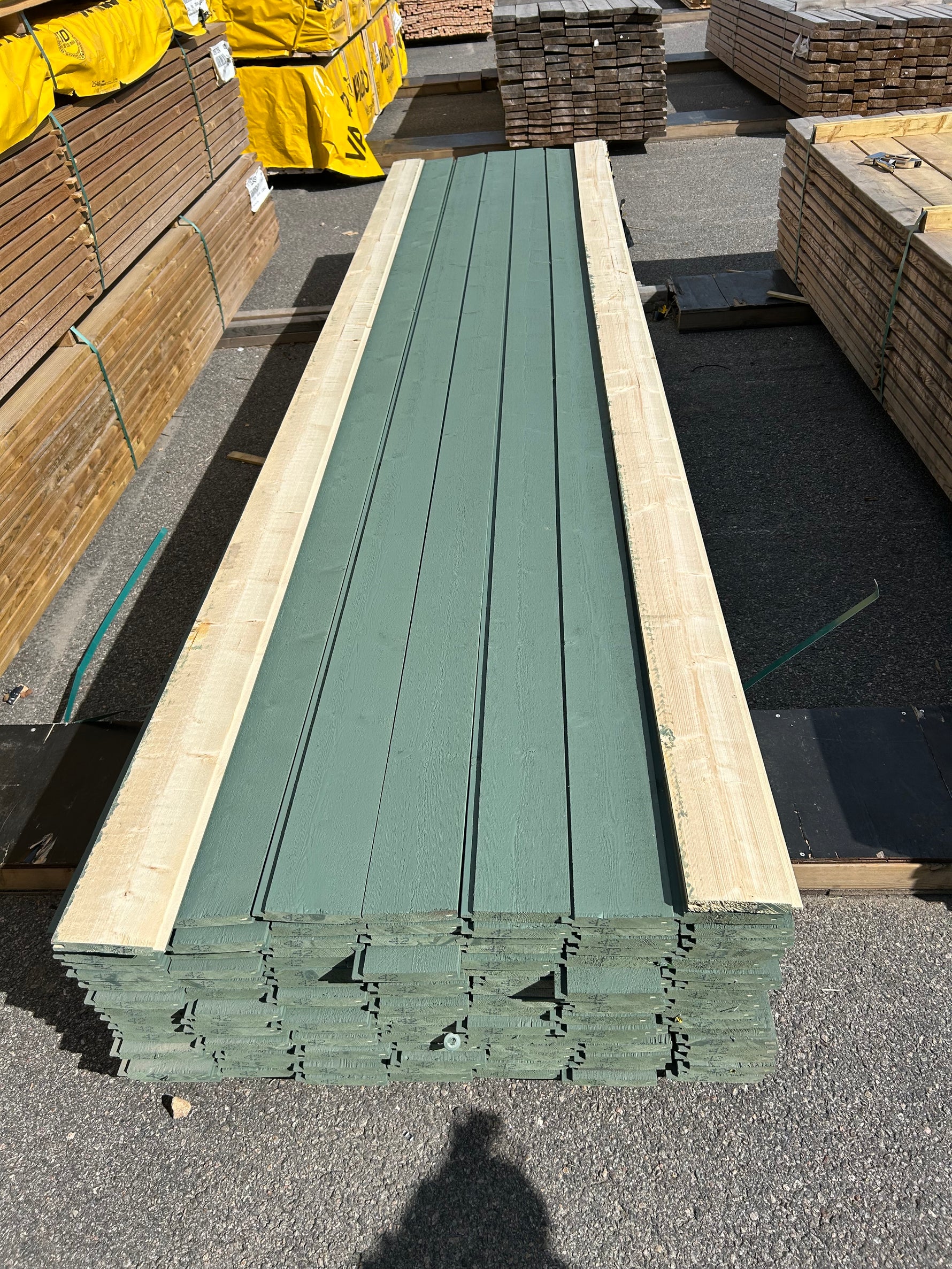 Paket Spontad Spårpanel 22x145mm 4,20m 121st Gran