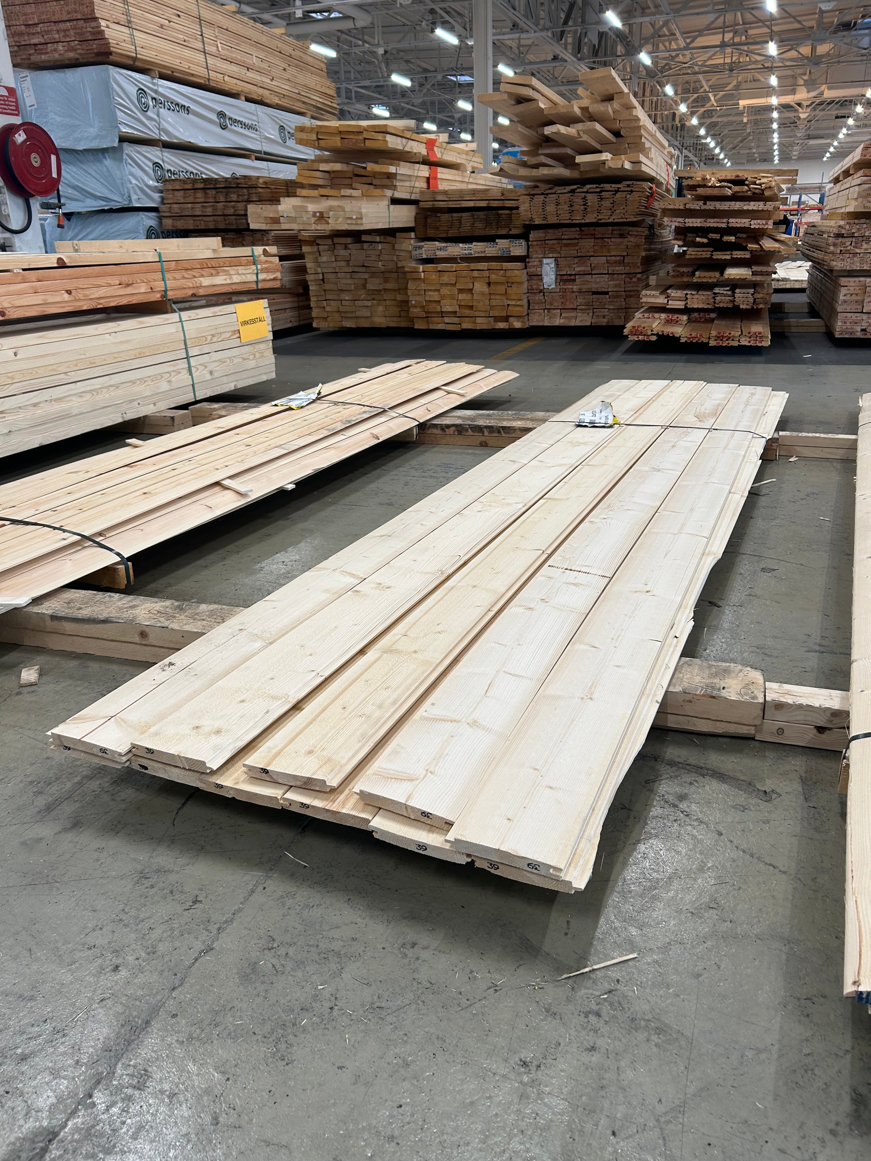 Paket Ytterpanel 22x170mm 11st 3.90m