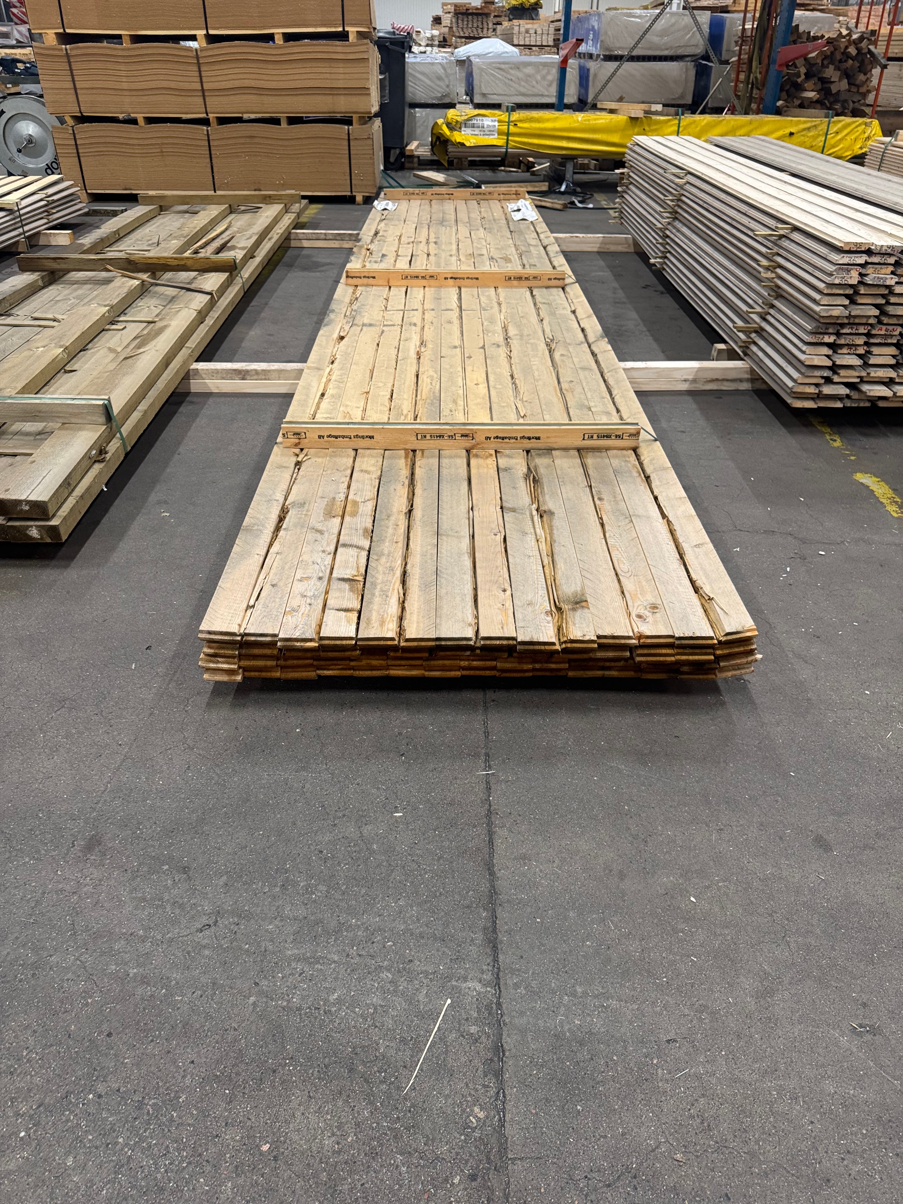 Paket Glespanel Felhyvlad 28x70mm – 60 st (5,40 m)