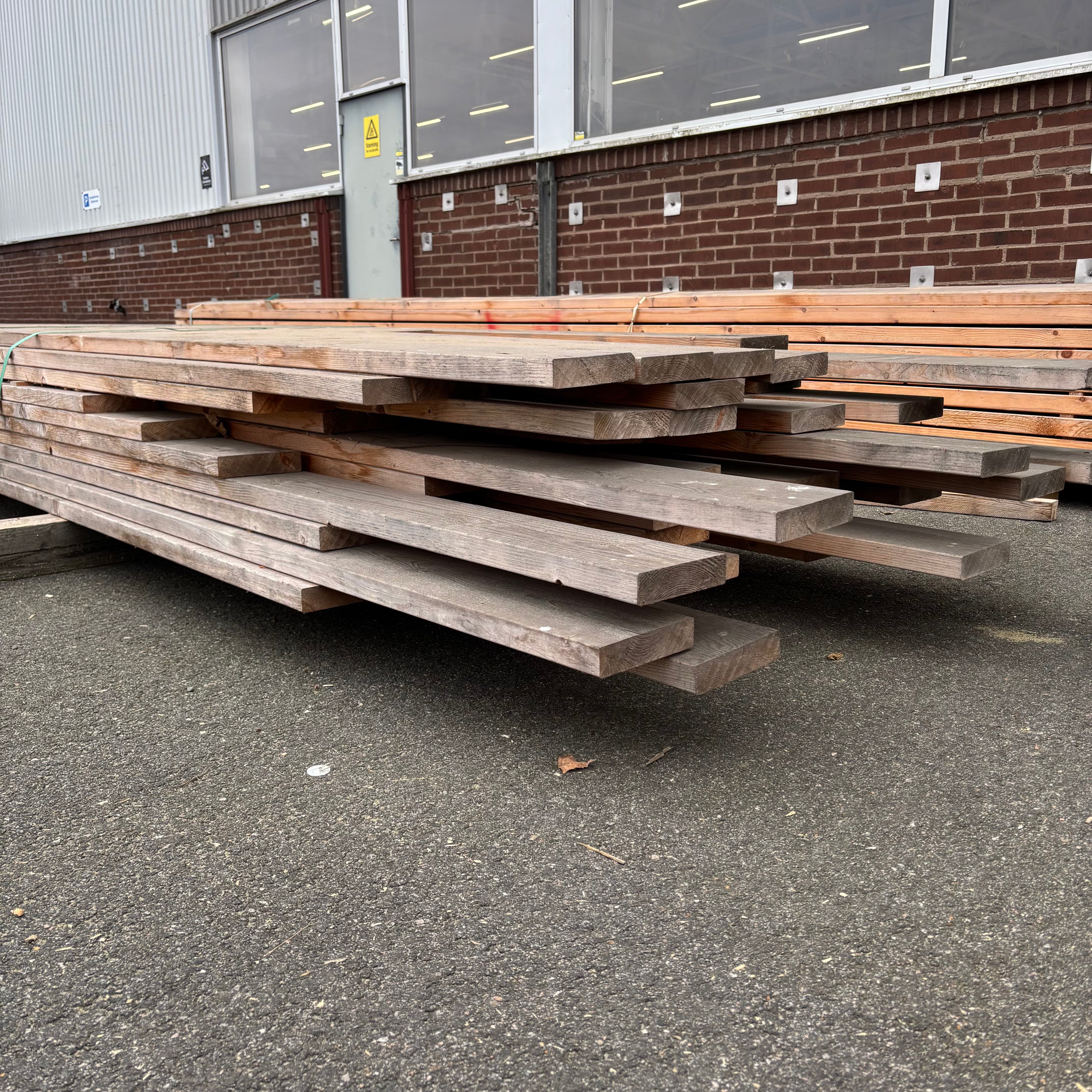 Paket Brädor Rundhyvlad 34x145mm – 69 st (3,9–5,4 m, Obehandlad)