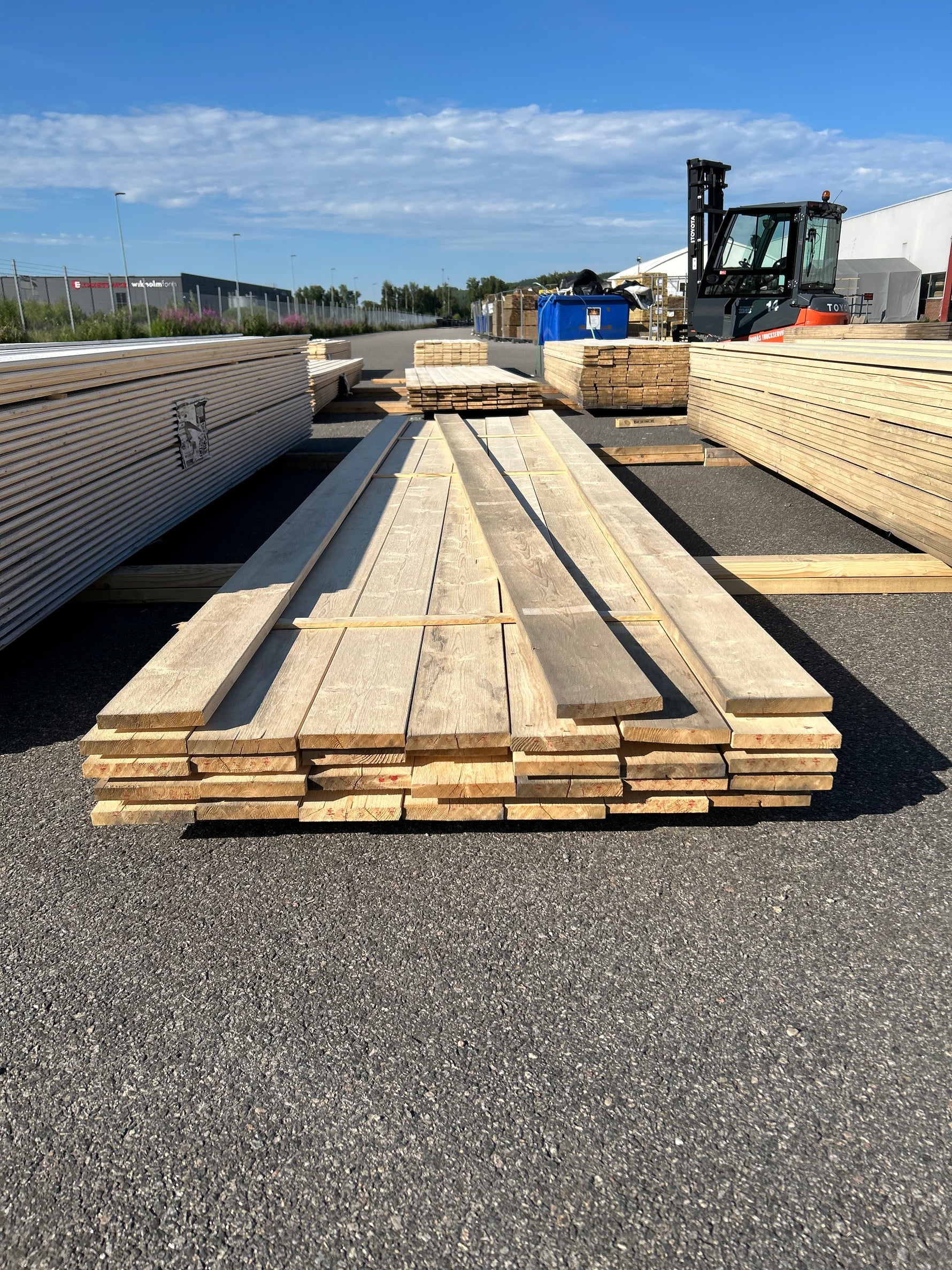 Paket Finsågade Brädor 22x145mm, 31st 4.80m Obehandlad