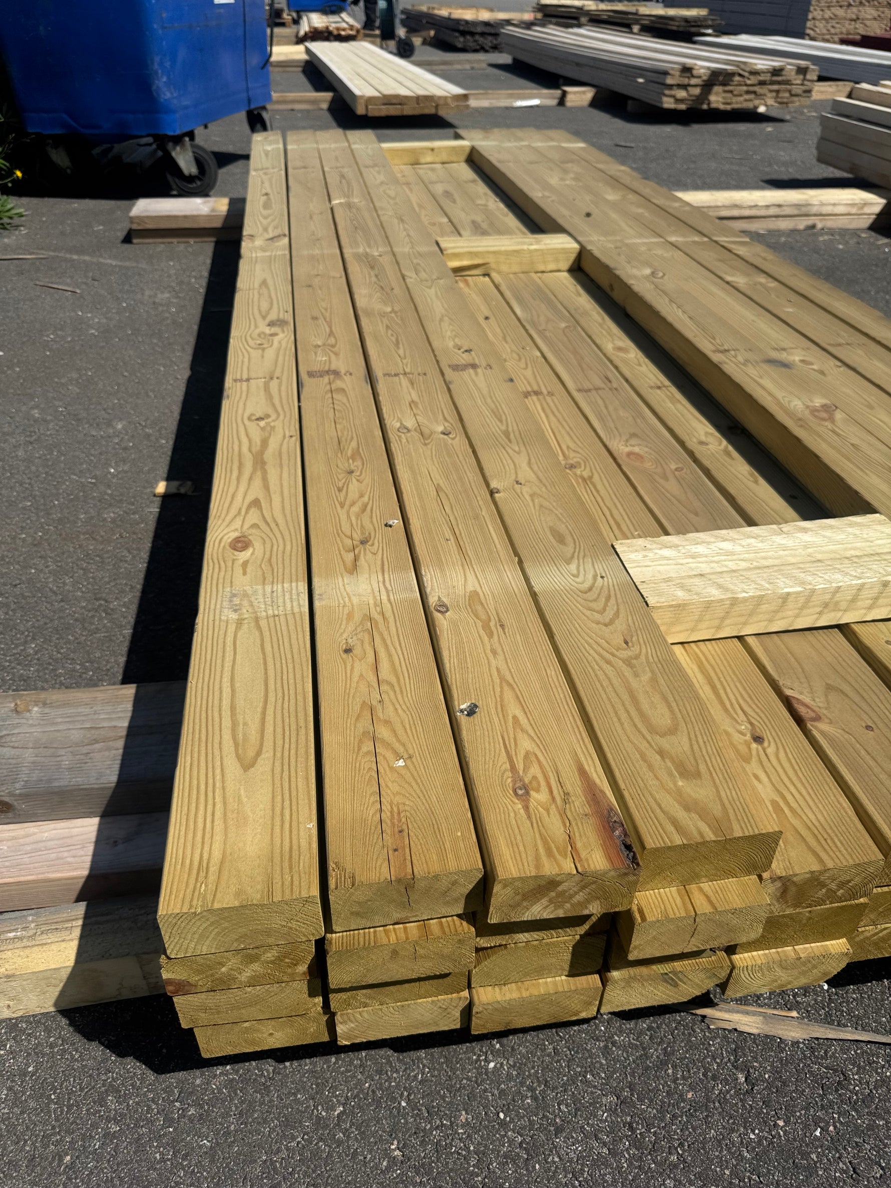 Paket Tryckimpregnerade Reglar 45x95 mm, 41 st 3,00 m