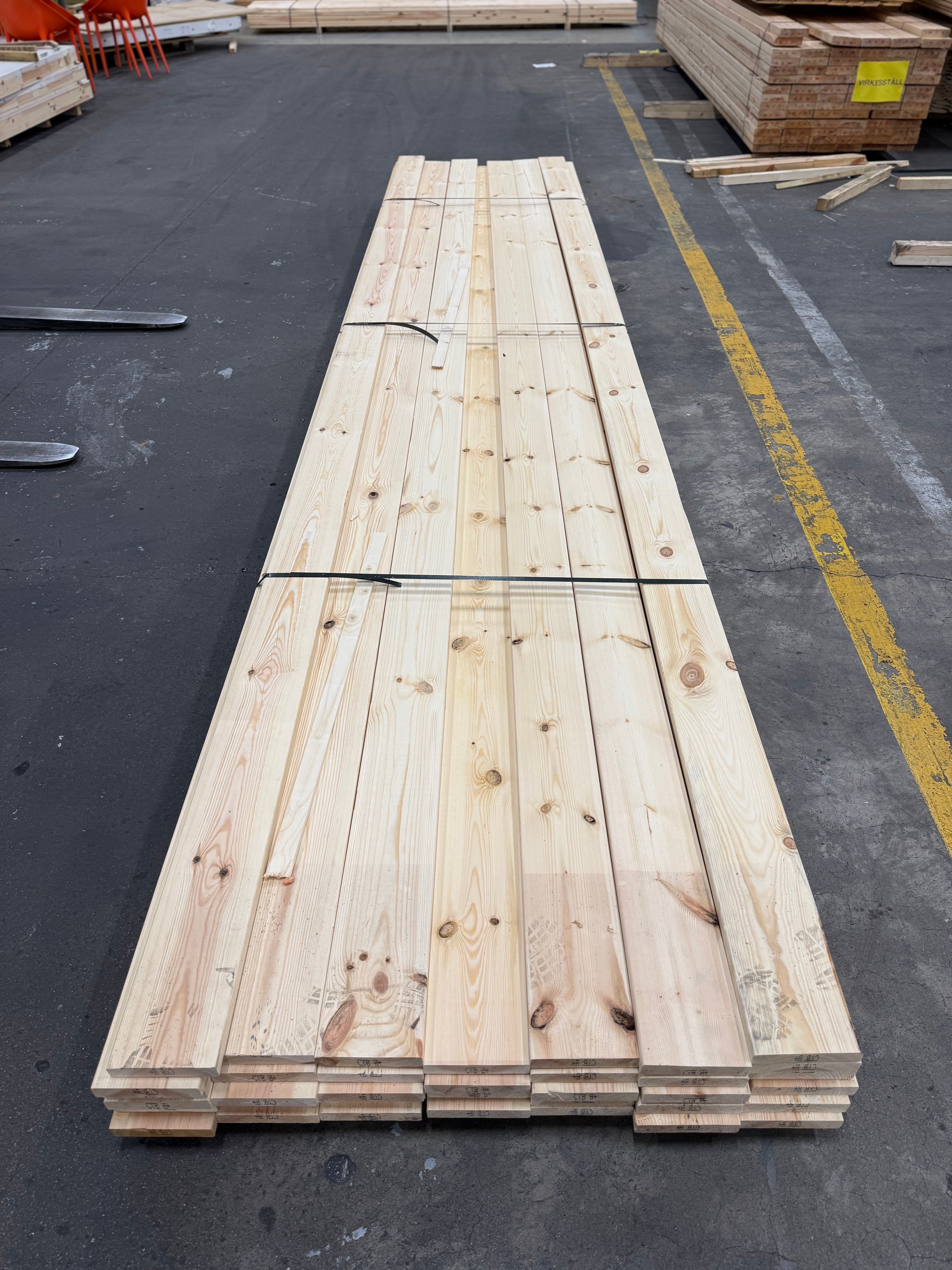 Paket Hyvlade Brädor 27x145mm 5.10m-36st (Furu) B- sortering