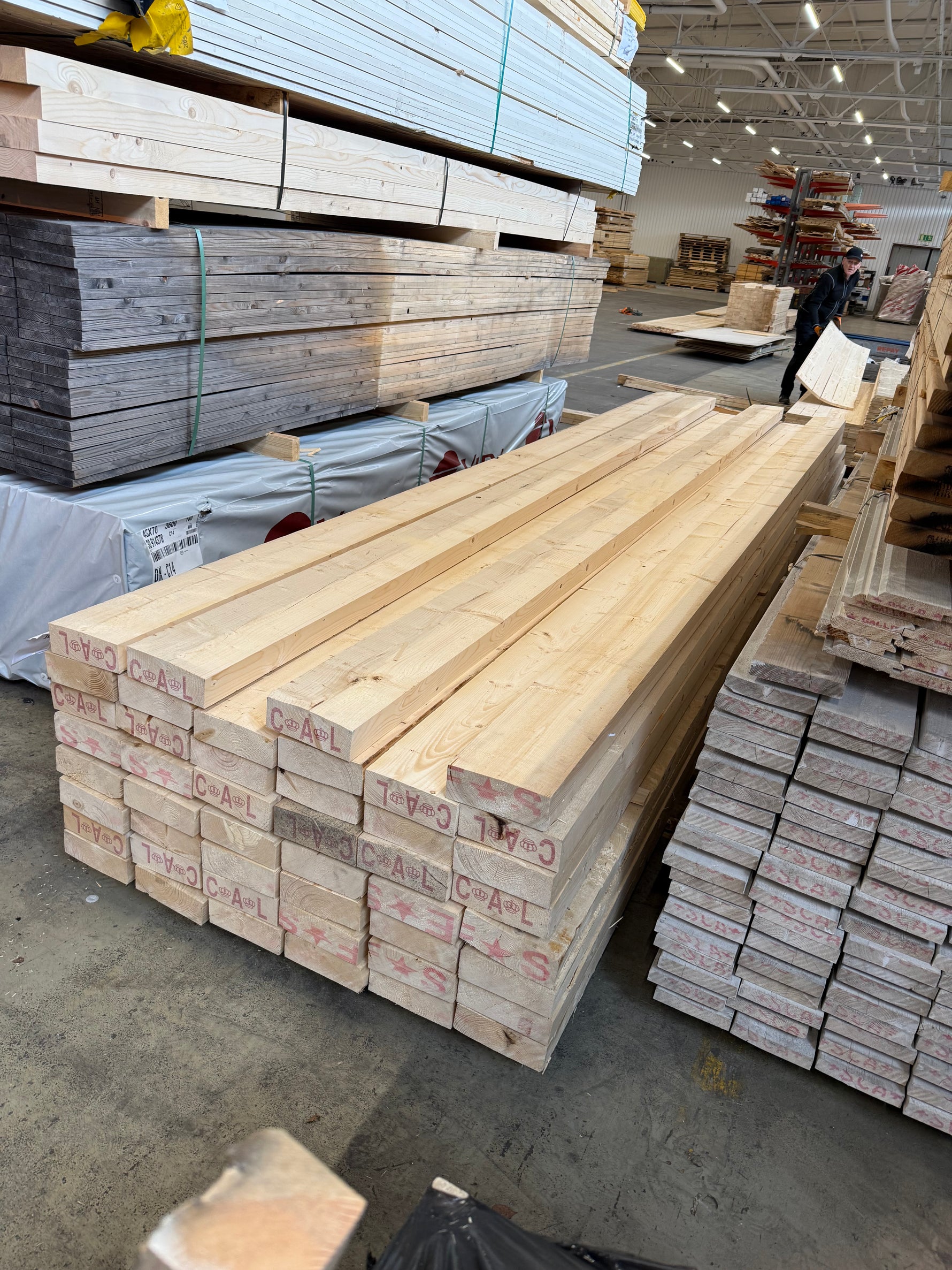 Paket Ohyvlade Reglar 63x175mm, 46st 3,9–5,1m. - Spirec