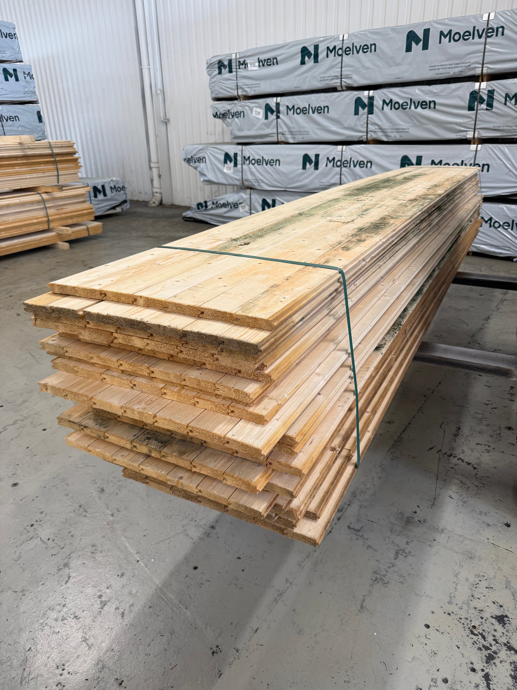 Parti Råspontluckor 20x540x3600mm 25st (Mögelskadat)