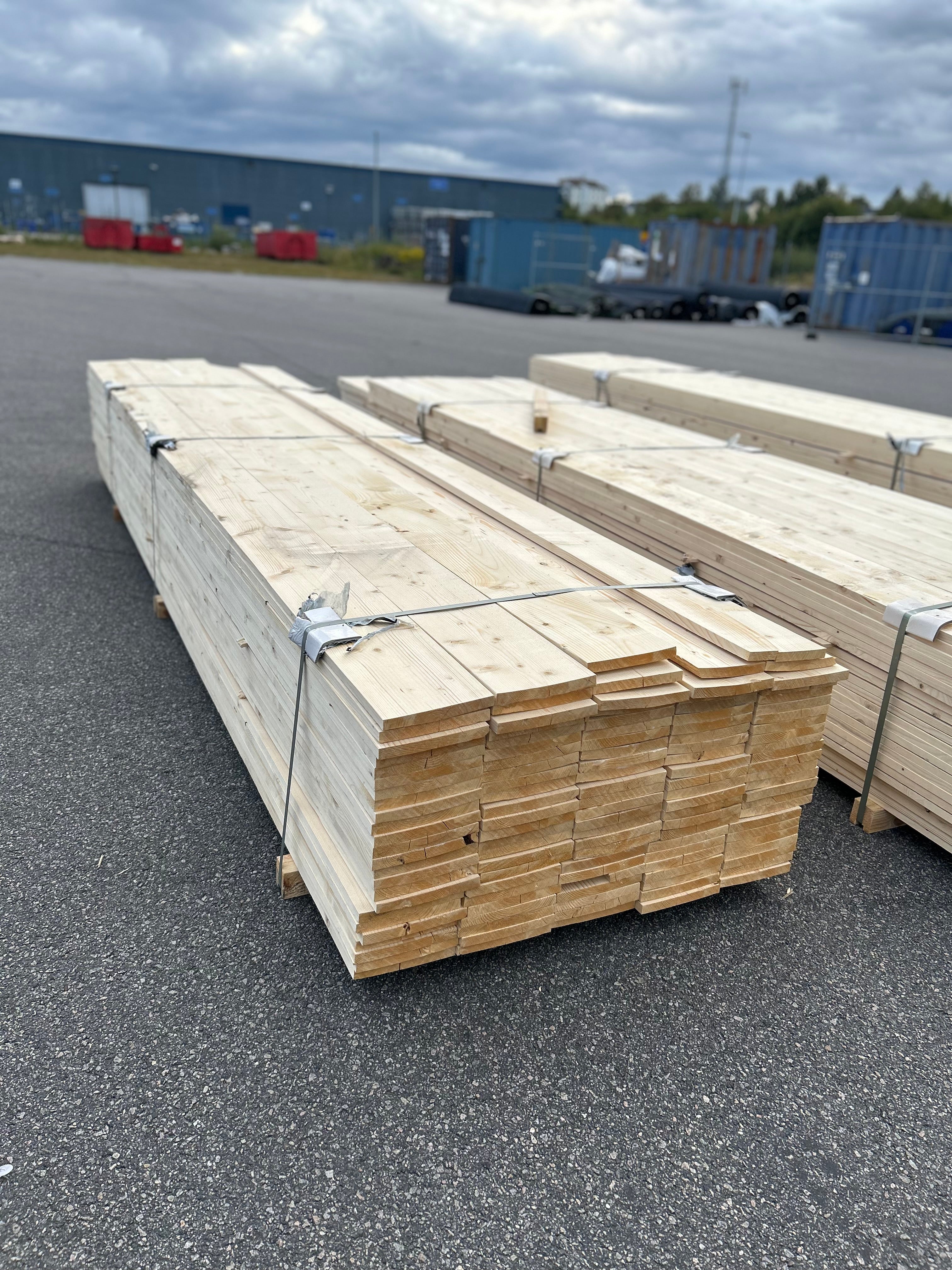 Paket Finsågad Panel 22x195mm 119st 4.20m – Andra sortering
