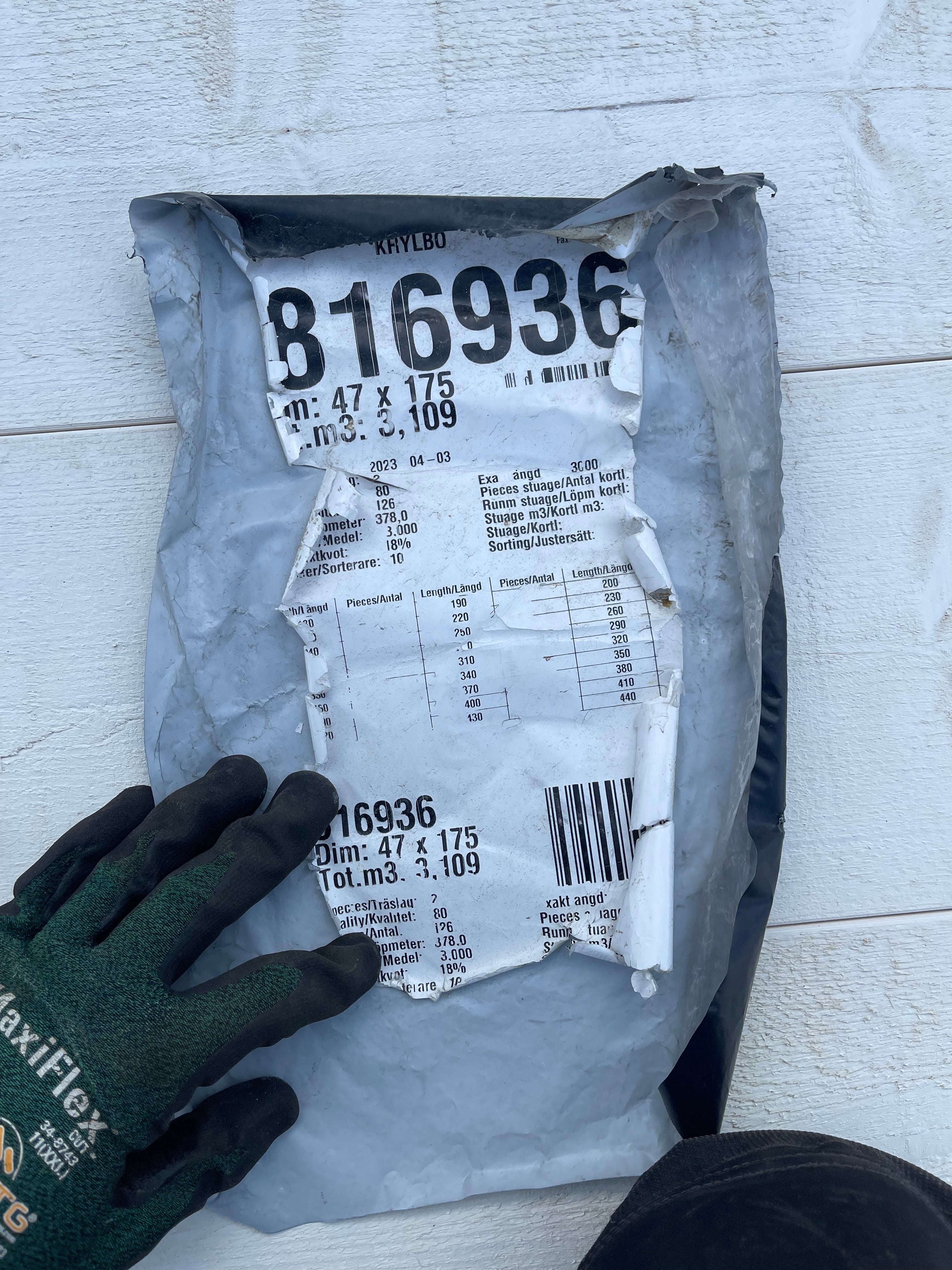Paket Reglar Ohyvlade 47x175 mm – 3,00 m – 125 st – Obehandlad Mögel