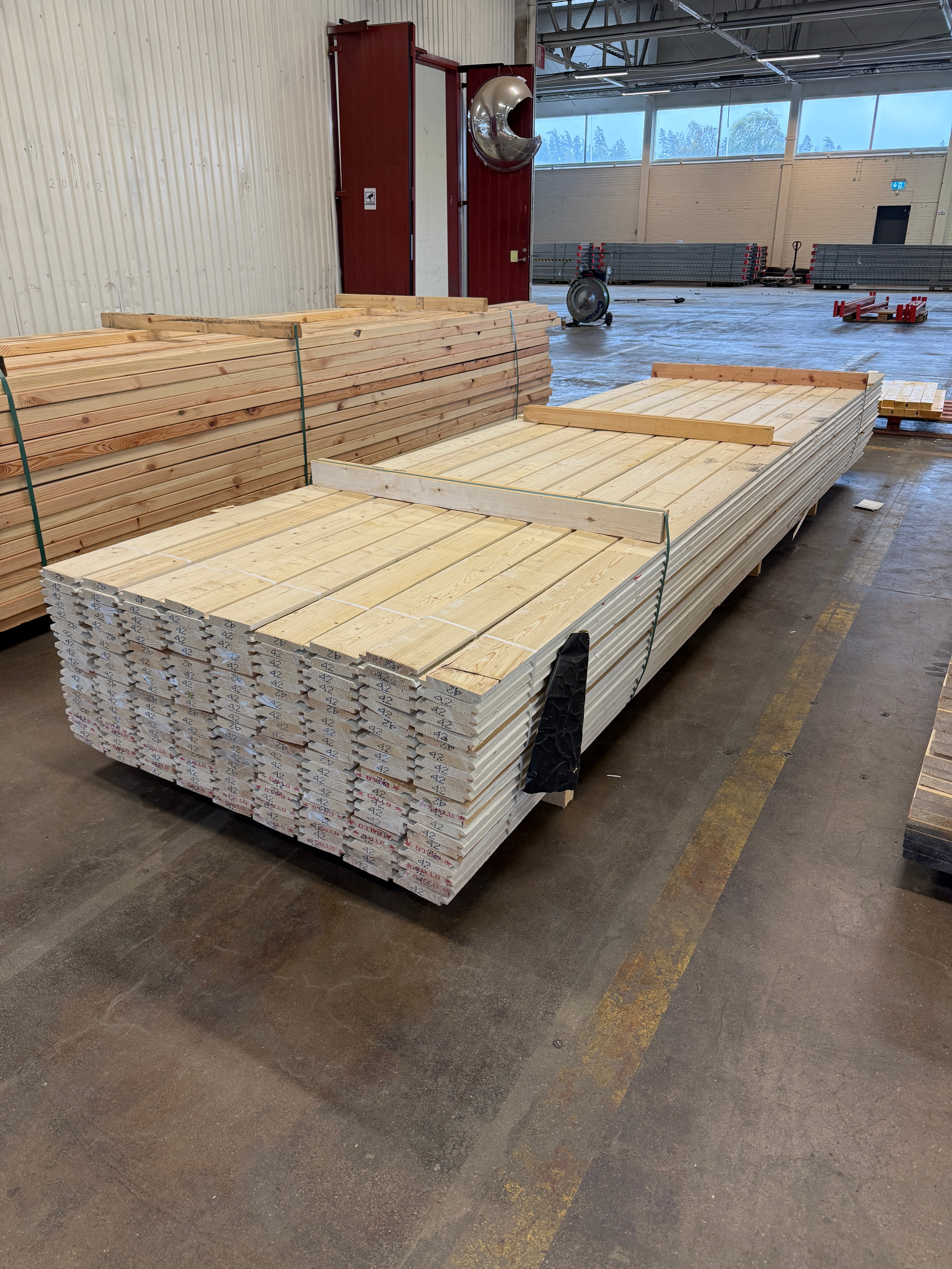 Paket Dubbelfasspont Grundmålad 22×120 mm – 4,20 m – 180 st