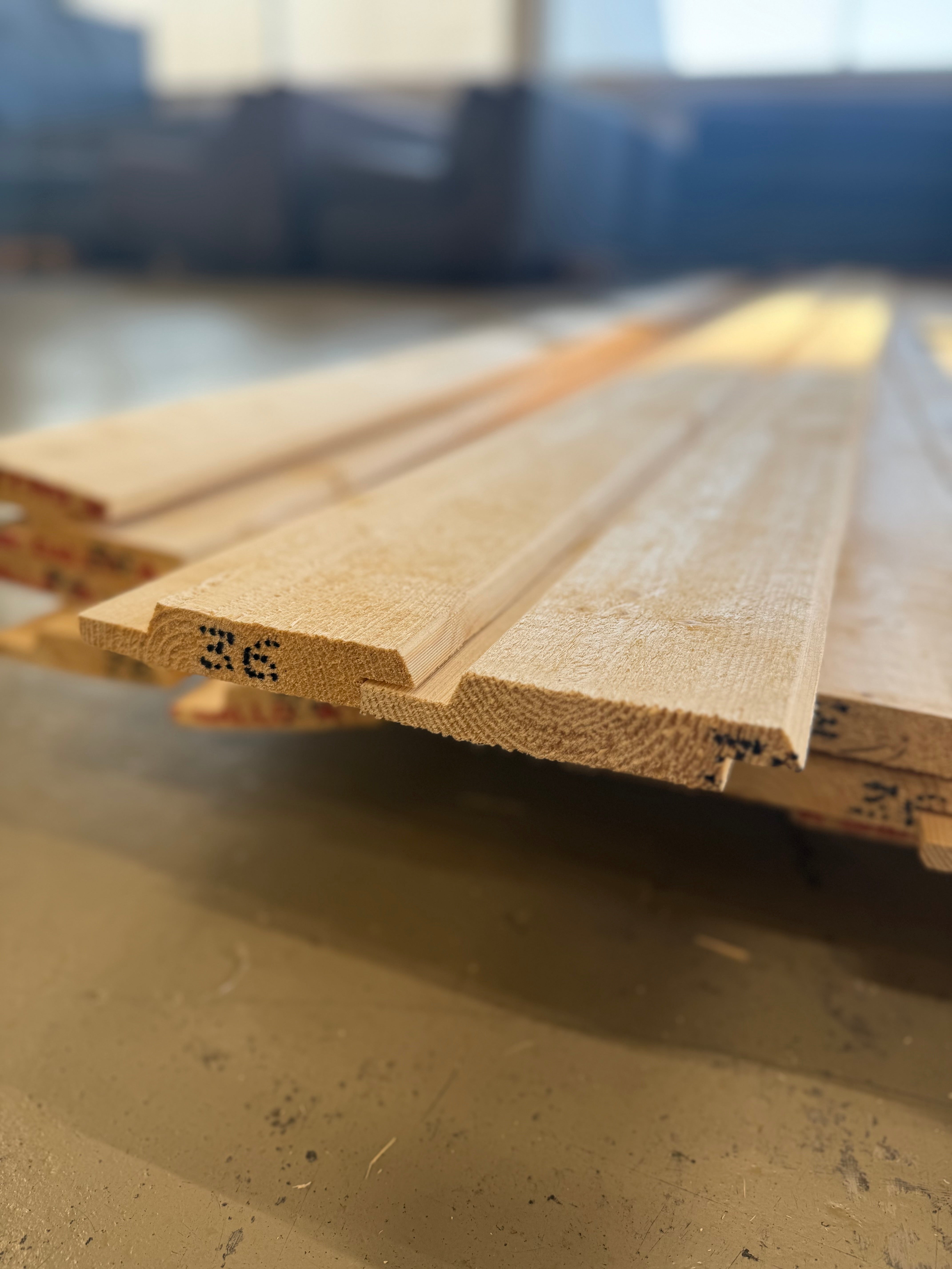 Paket Falsad Fasad Spårpanel 22x120mm 23st 3.60m