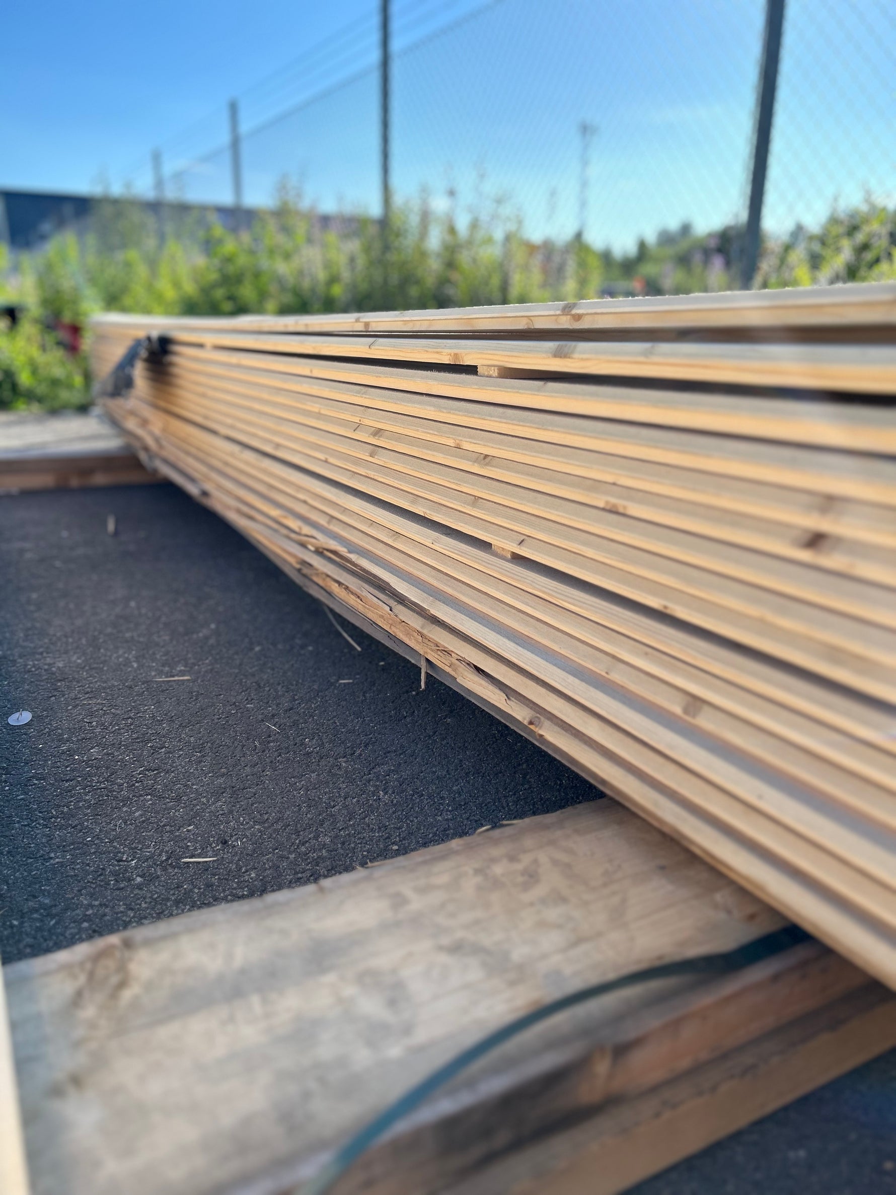 Paket Ytterpanel Dubbelfas Fals 22x120mm 3.60m 153st obh Väderbitet