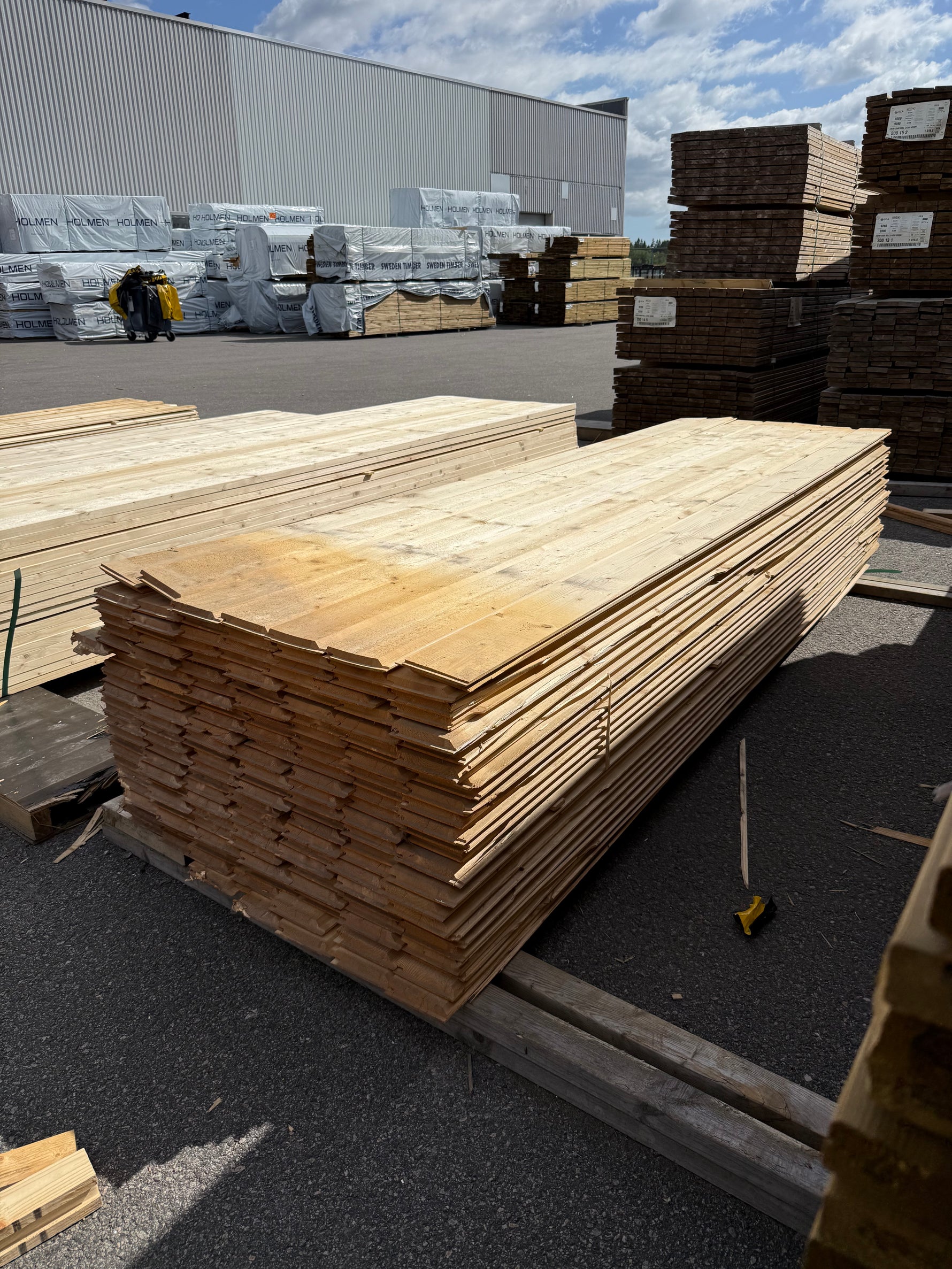 Paket Ytterpanel Enkelfas Ändspont 22x145mm, 175st 3,30m