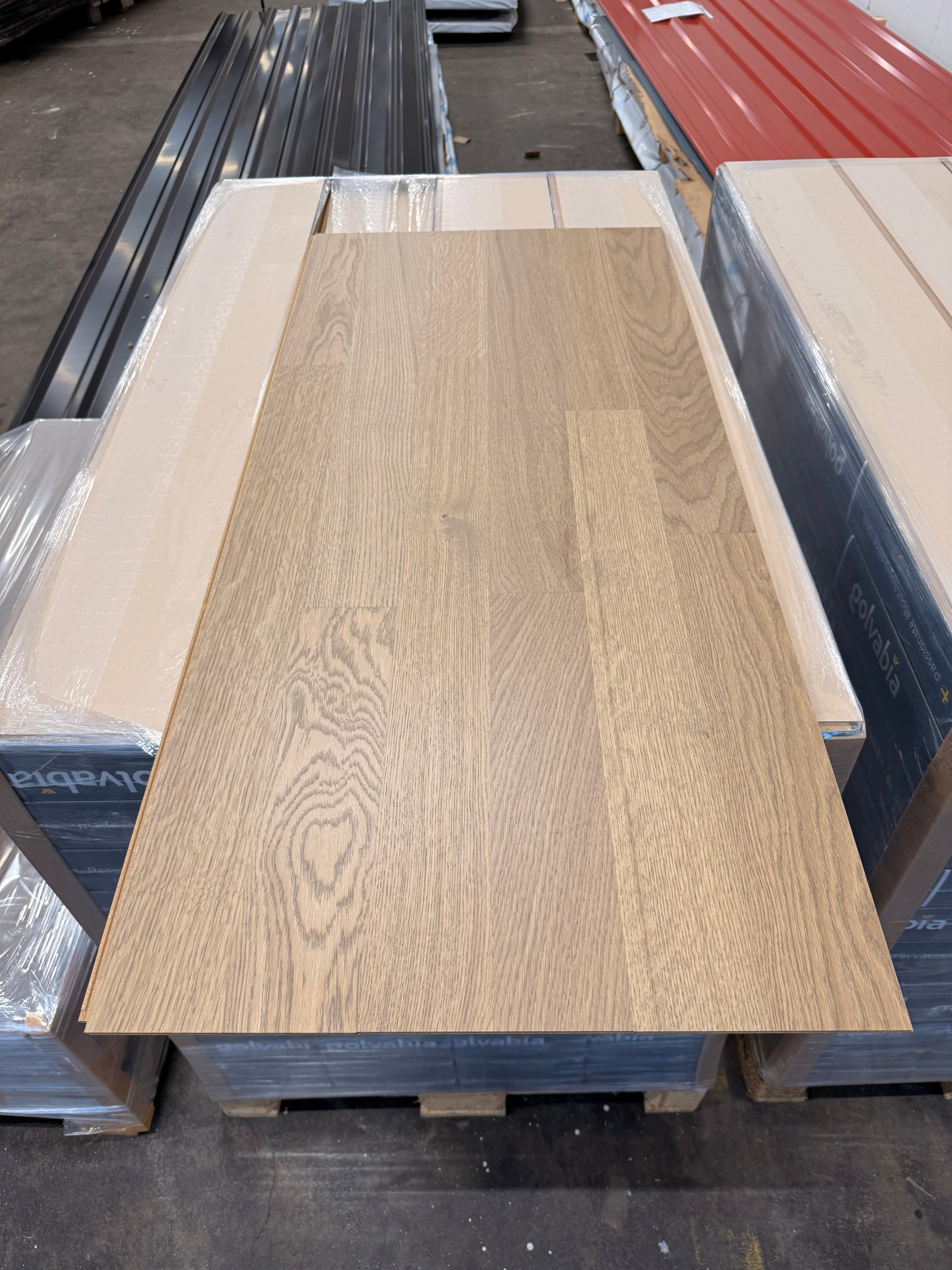 Parkettgolv Ek Elegant Grå – 2-stav