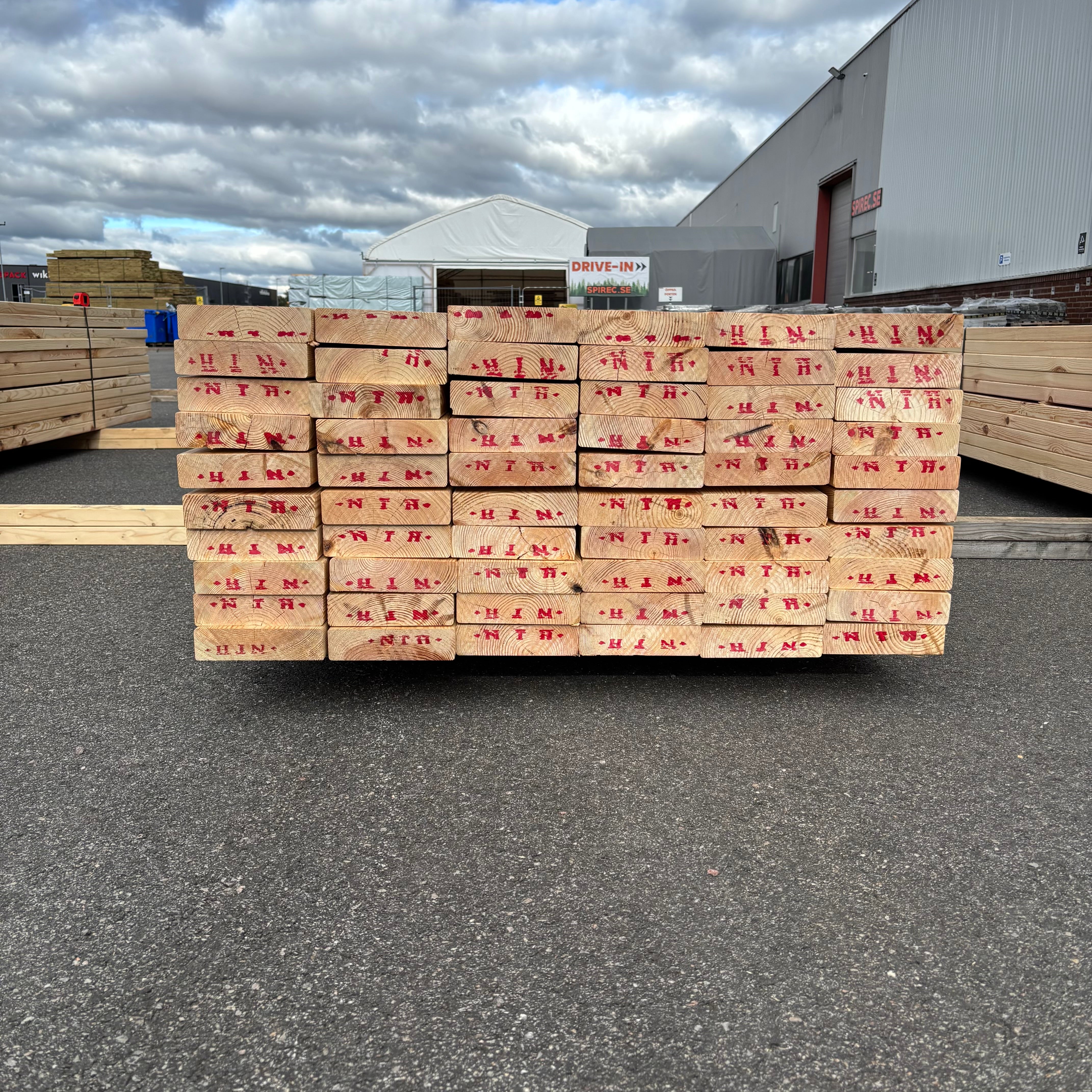 Paket Reglar 45x170mm – 60 st (4,80 m, furu)