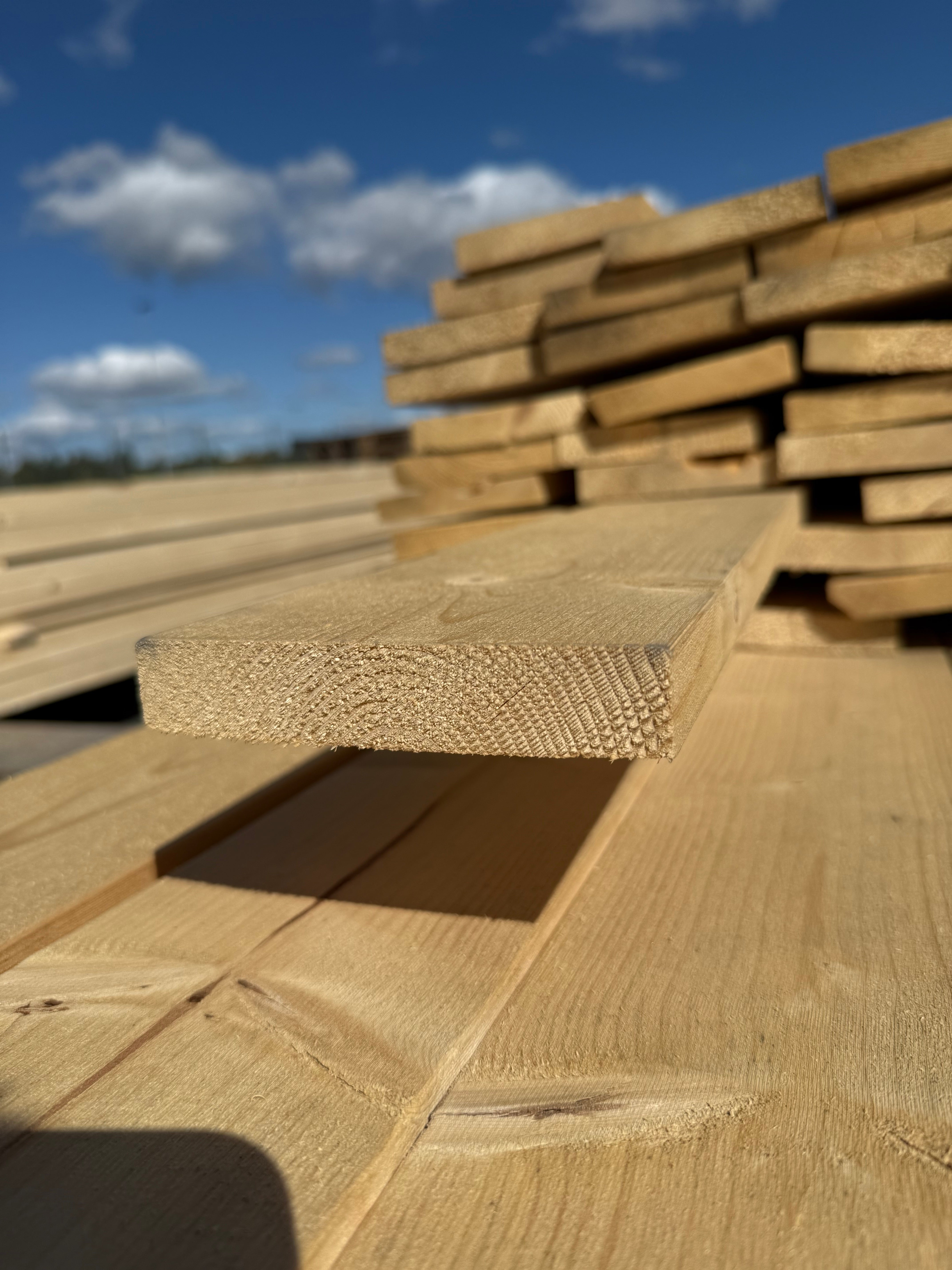 Paket Finsågad Panel 22x120mm 114st 3.0–3.60m – Andra sortering