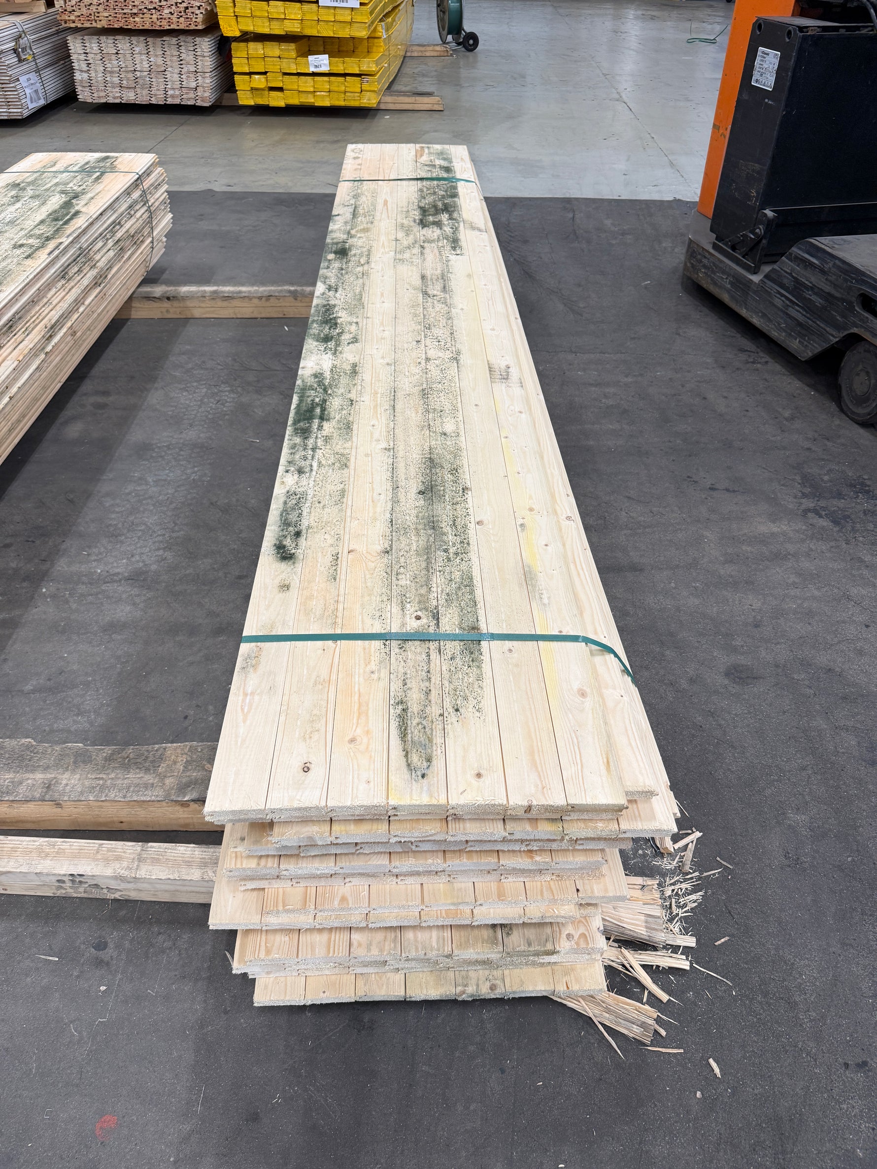 Paket Råspontluckor 20x540x3600mm 20st (Mögelskadad)