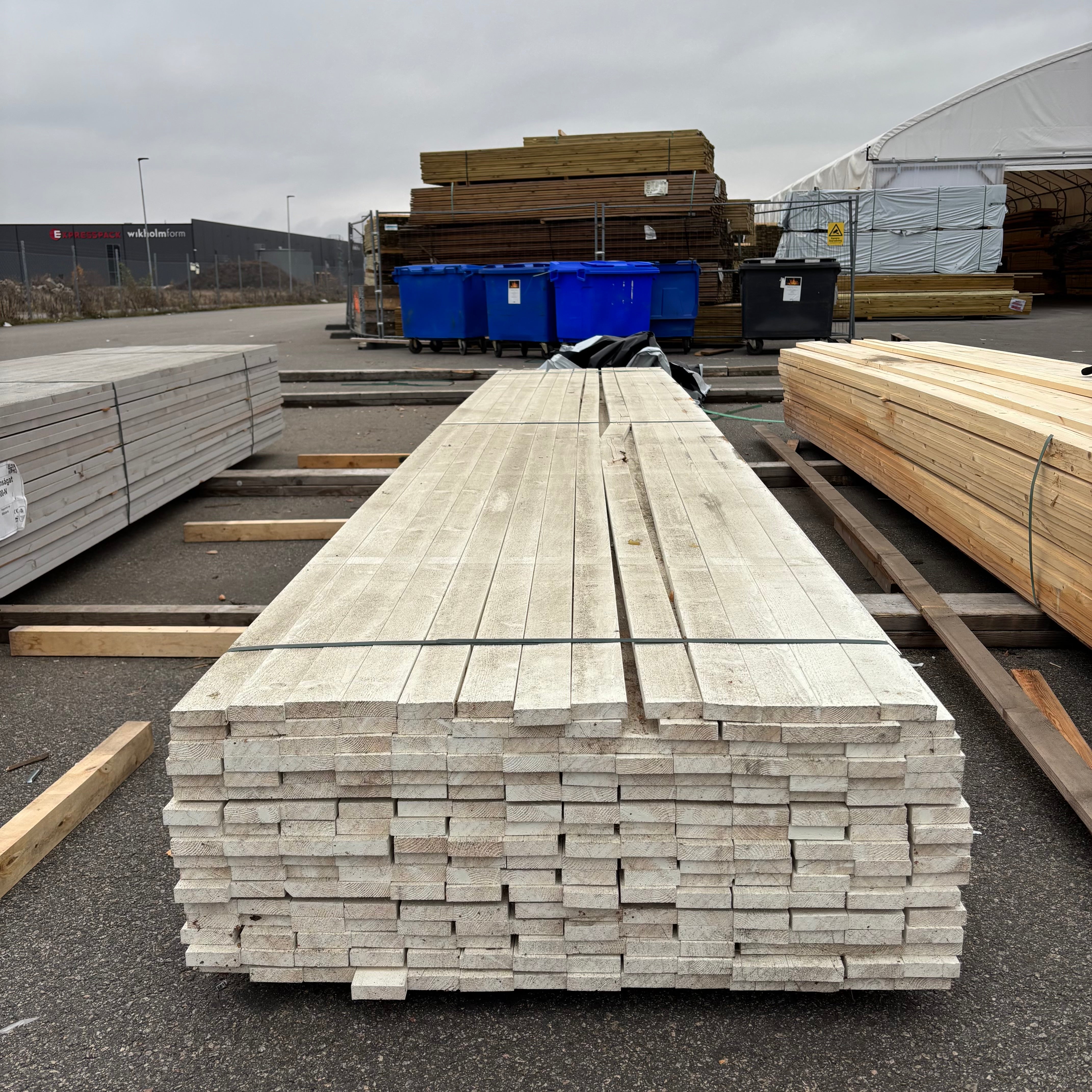 Paket Ytterpanel Finsågad 22x70mm – 238 st (5,40 m, Vit S0502-Y)