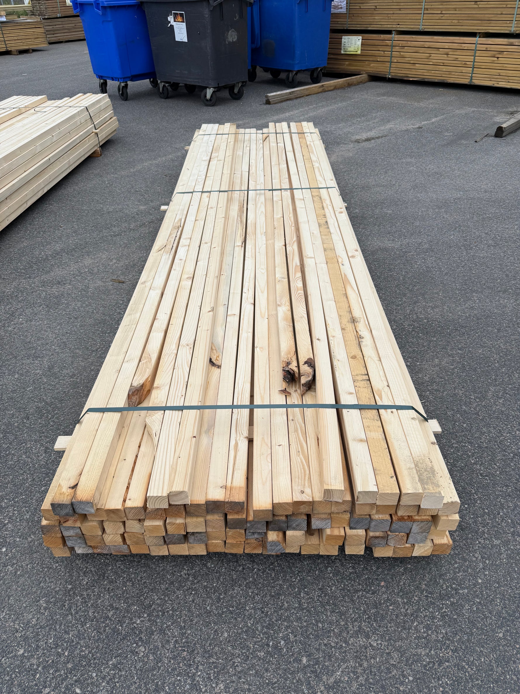 Paket Reglar 45x45mm, 93st 3,60m (Andra sortering)