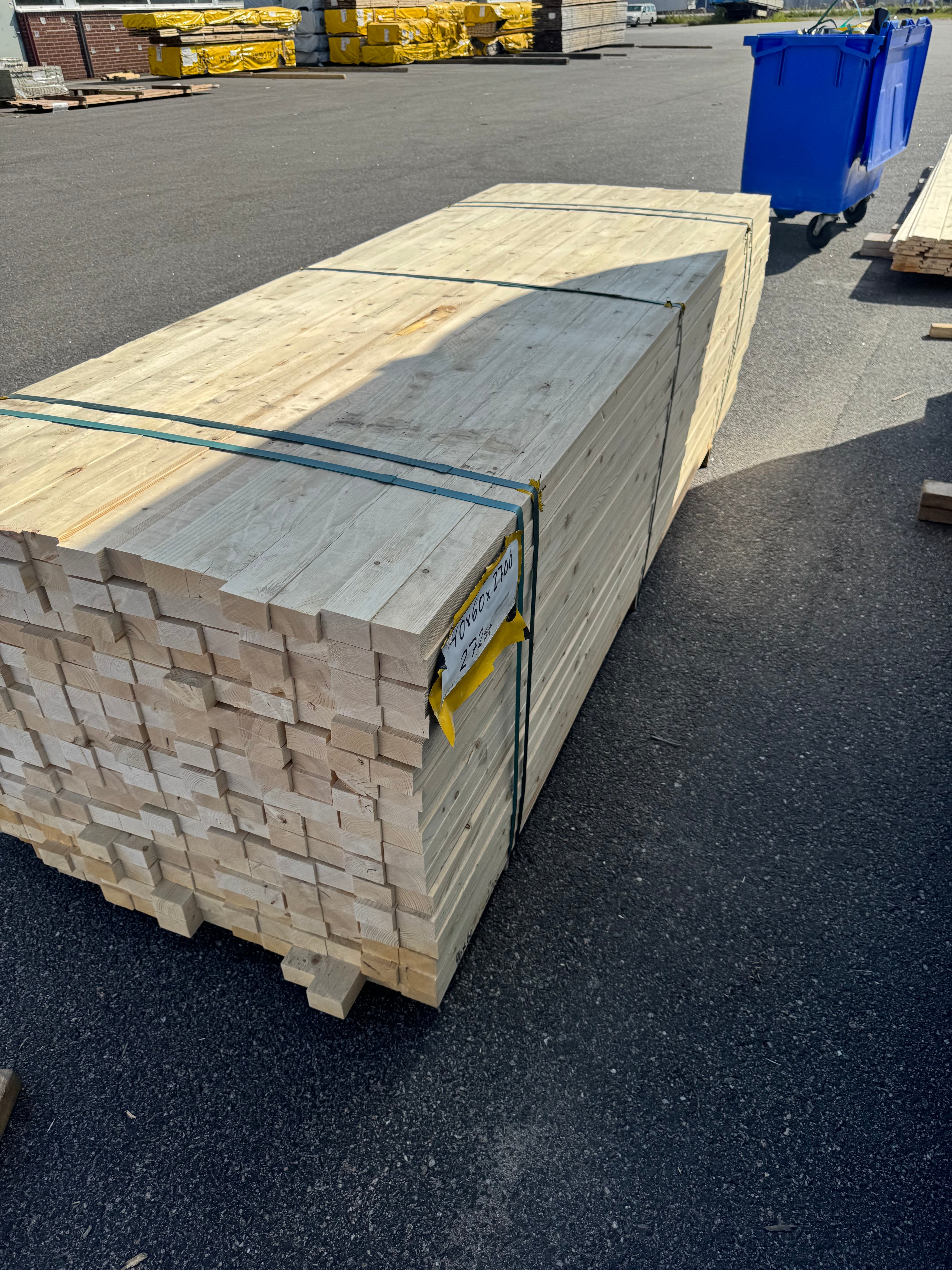 Paket Reglar 40x60 – 272st (2.70 m) – Obehandlad