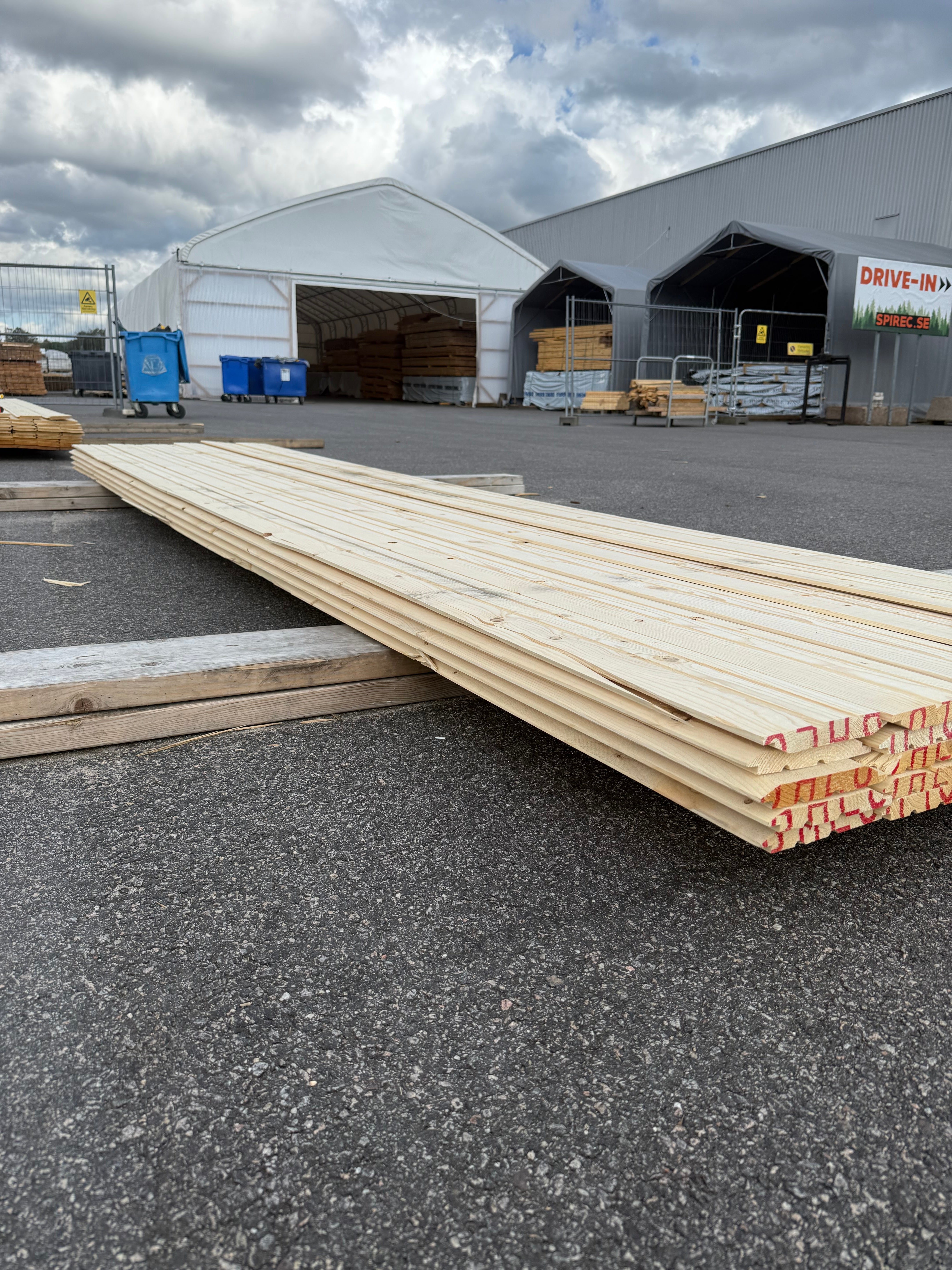 Paket Ytterpanel 22x170 – Gran (30 st, 4,2 m)
