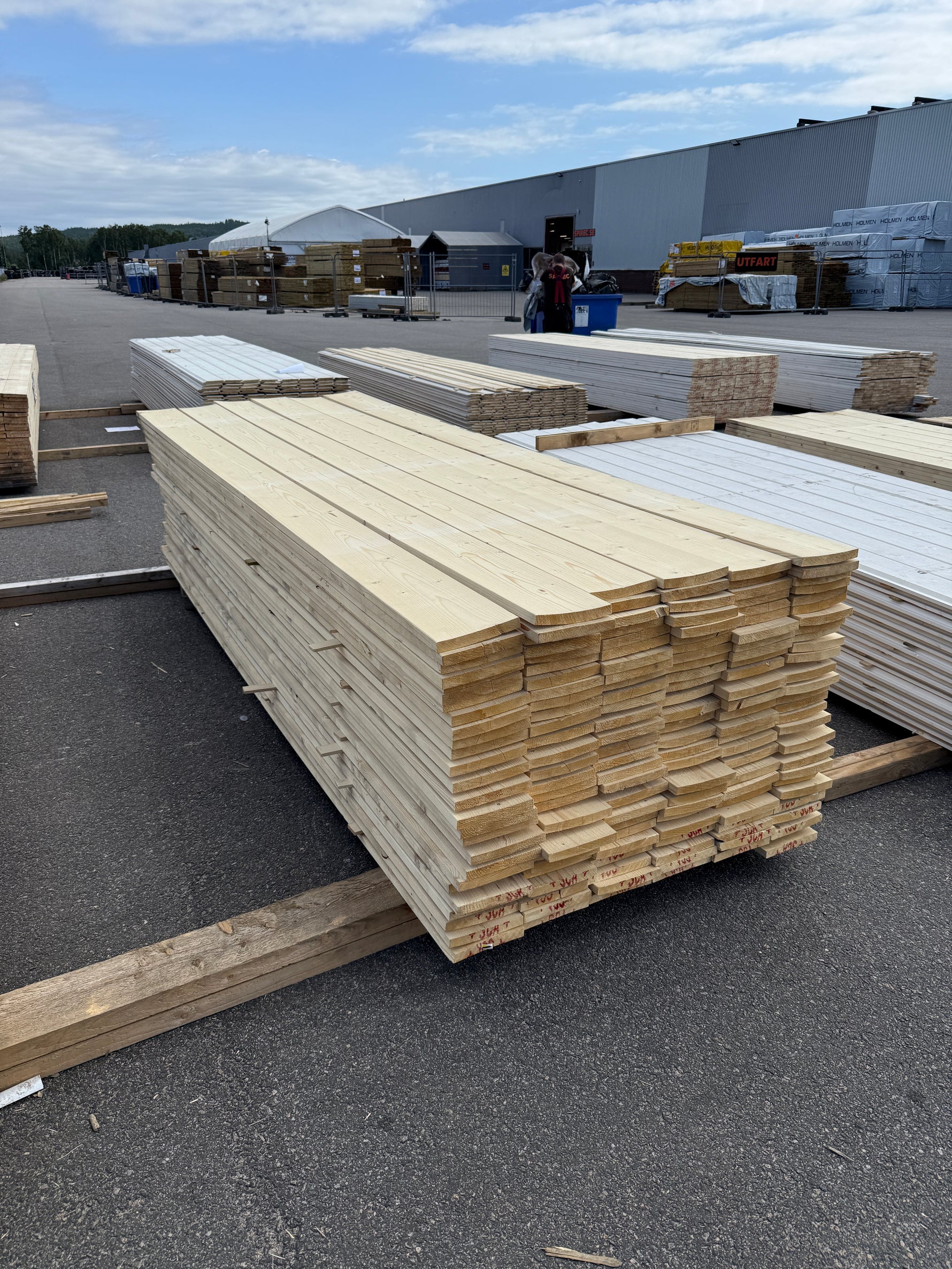 Paket Finsågade Brädor 22x170mm, 156st 3.0m- Obehandlade