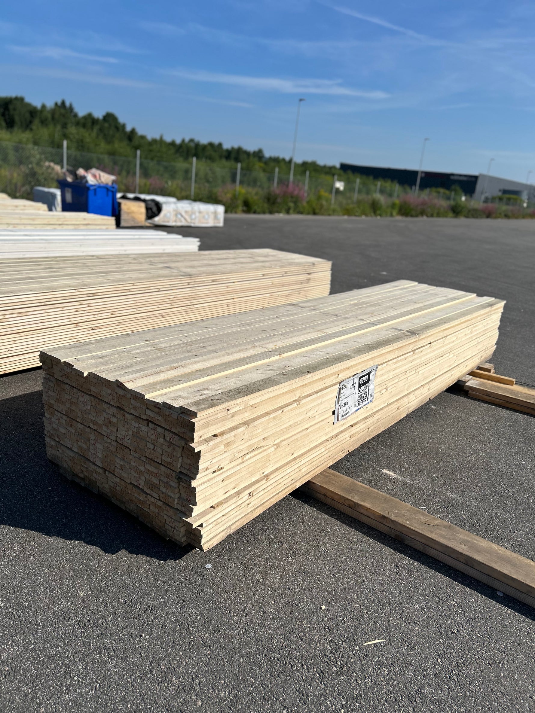 Paket Finsågade Brädor 22x95mm 4,20m 285st Obehandlad
