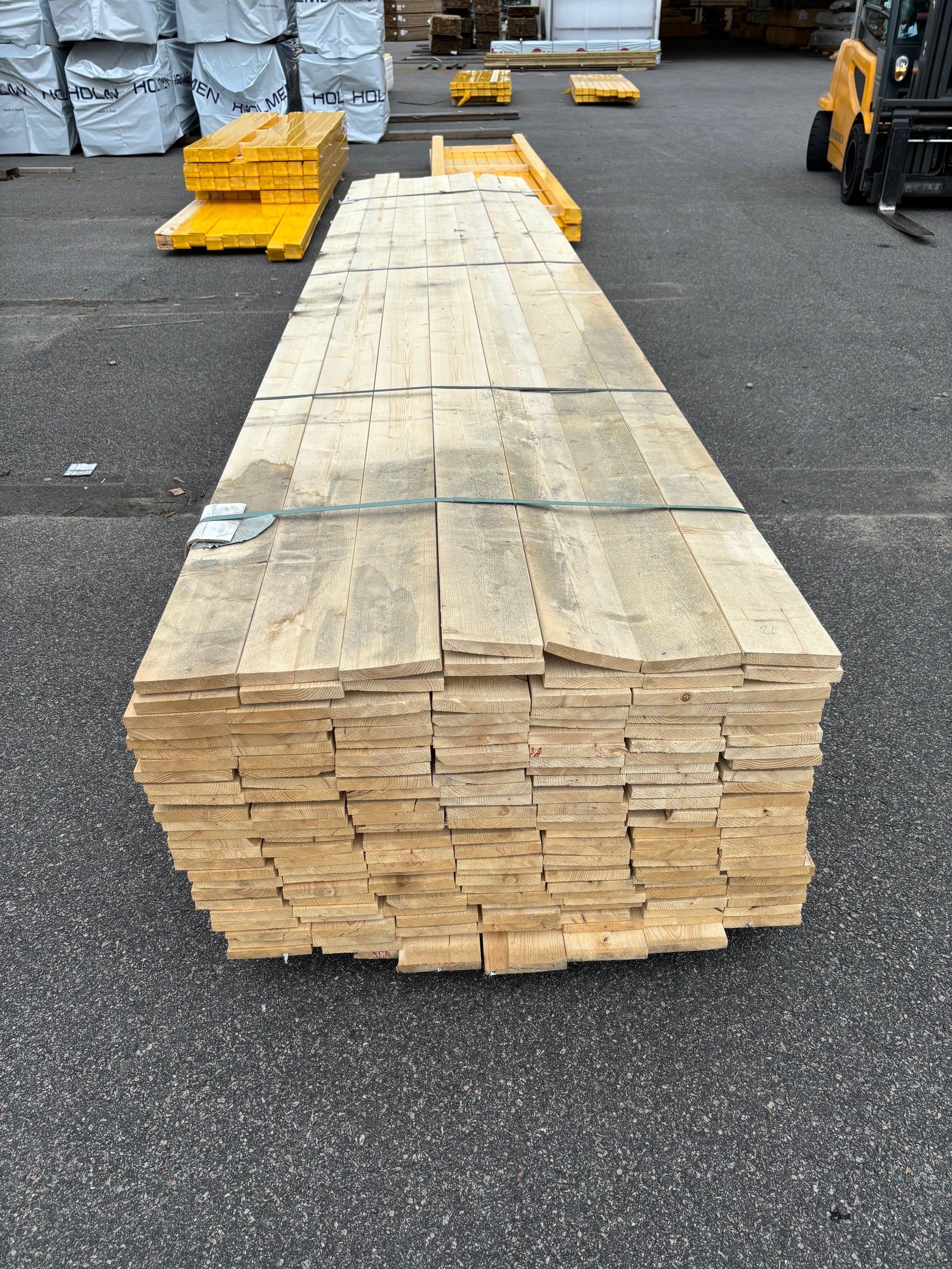 Paket Finsågade Brädor 22x145 mm – 5,10–5,40 m (B-sortering)