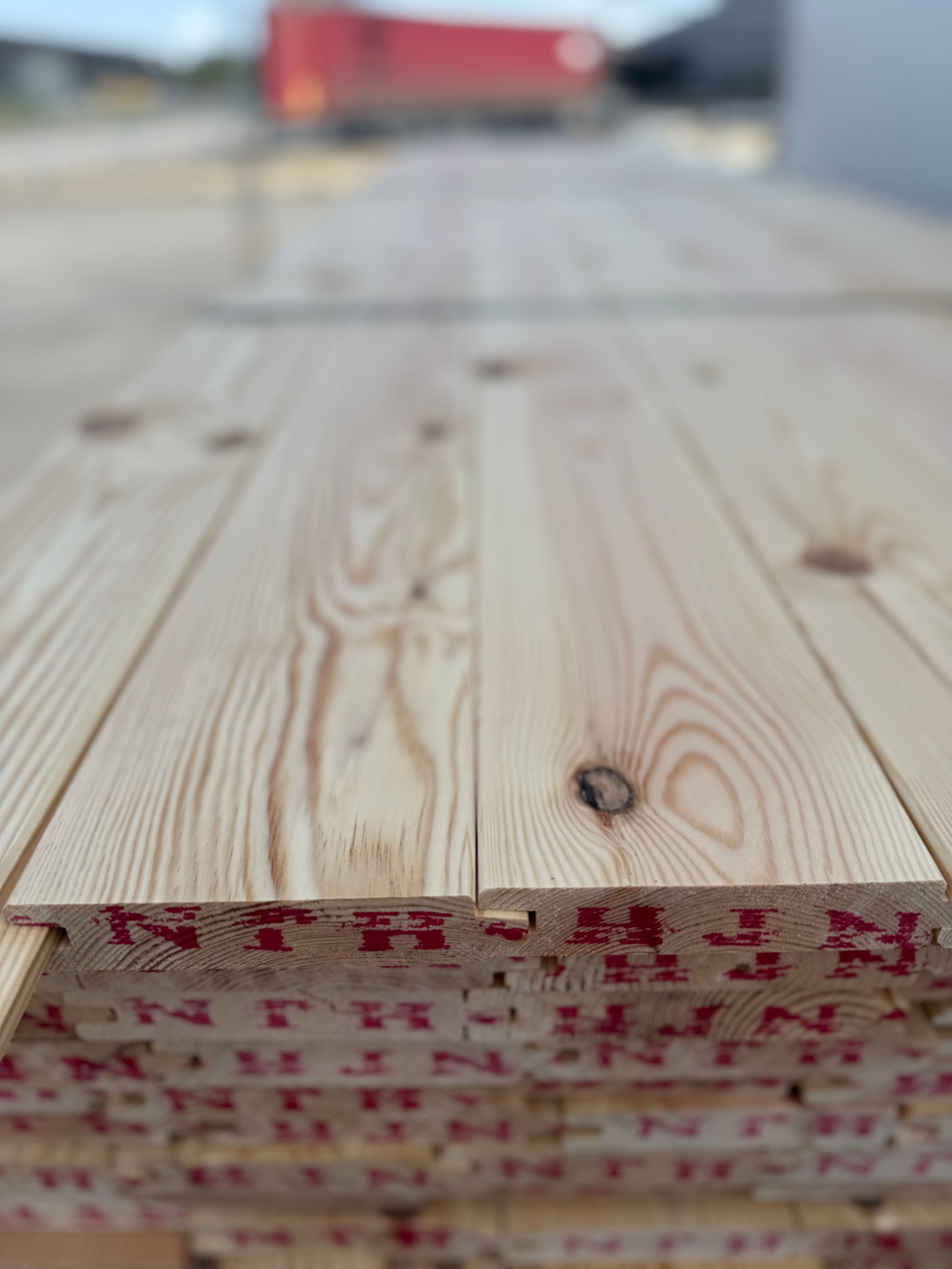 Spontad Panel Hyvlad 27x145mm, Obehandlad