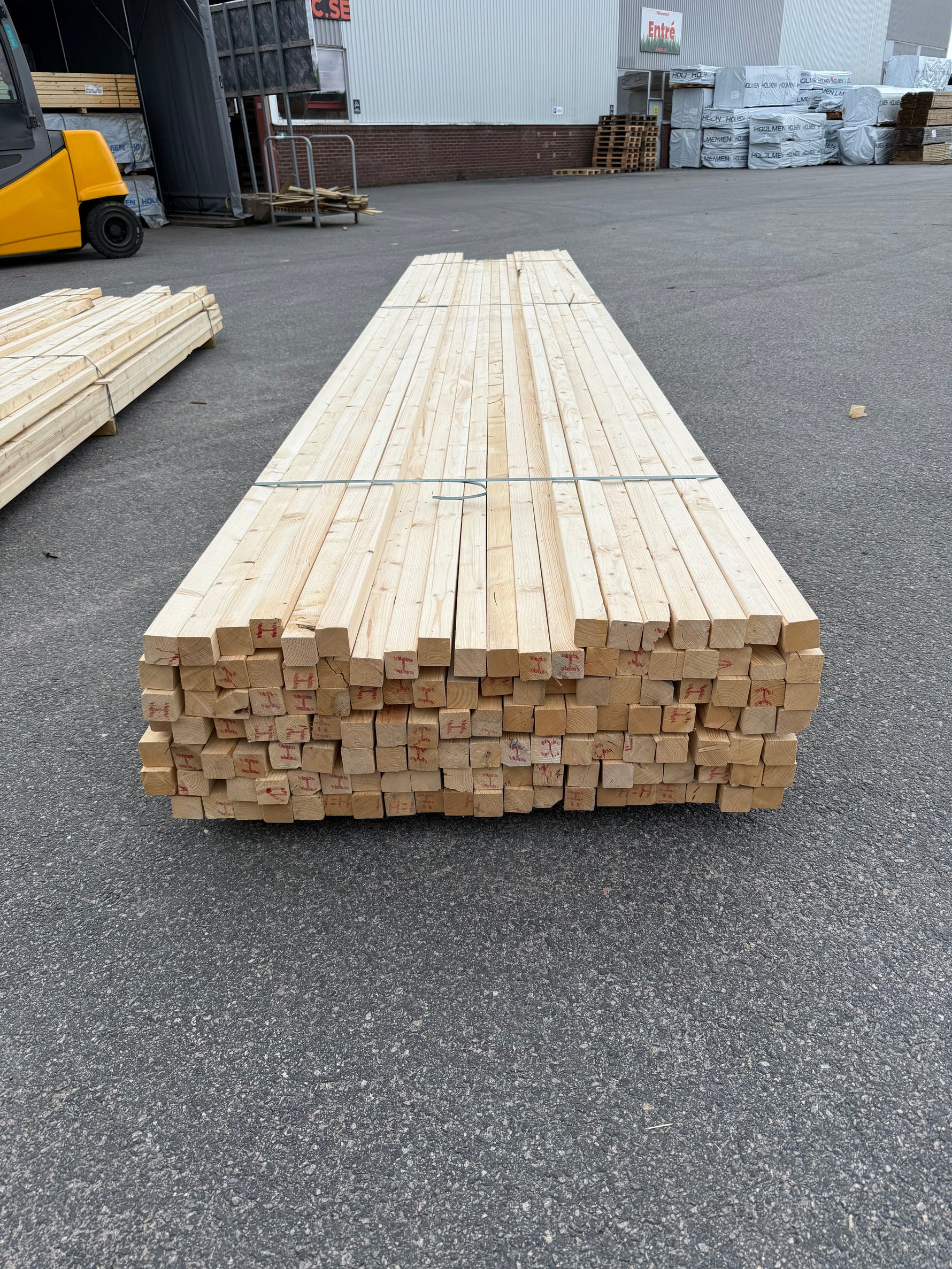 Paket Reglar 45x45mm, 135st 4,80m (Andra sortering)