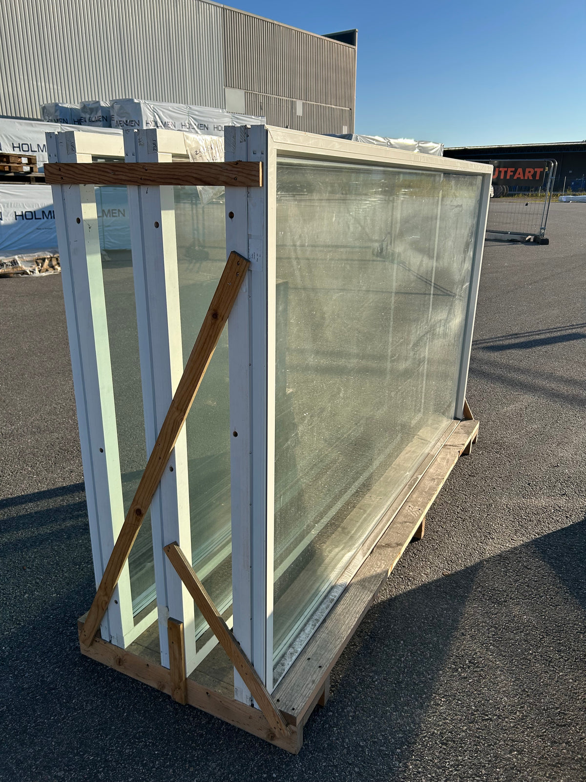 Parti 3st Fönster 238,5×148,5cm (3-Glas, Aluminiumbeklädda)