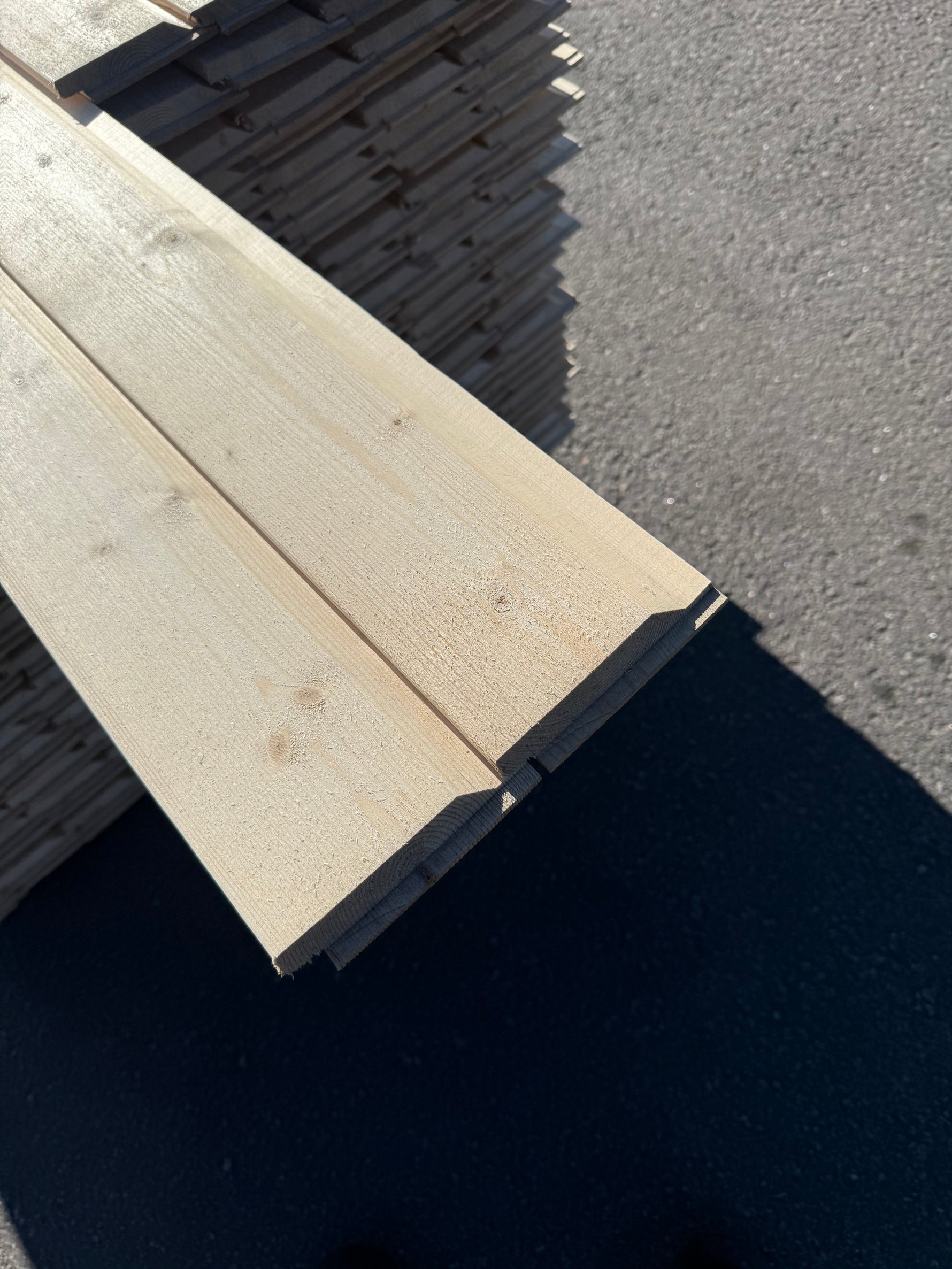 Paket Ytterpanel Enkelfas Fals 22x120mm – 260 st 5,40 m Obehandlad Gran - Spirec