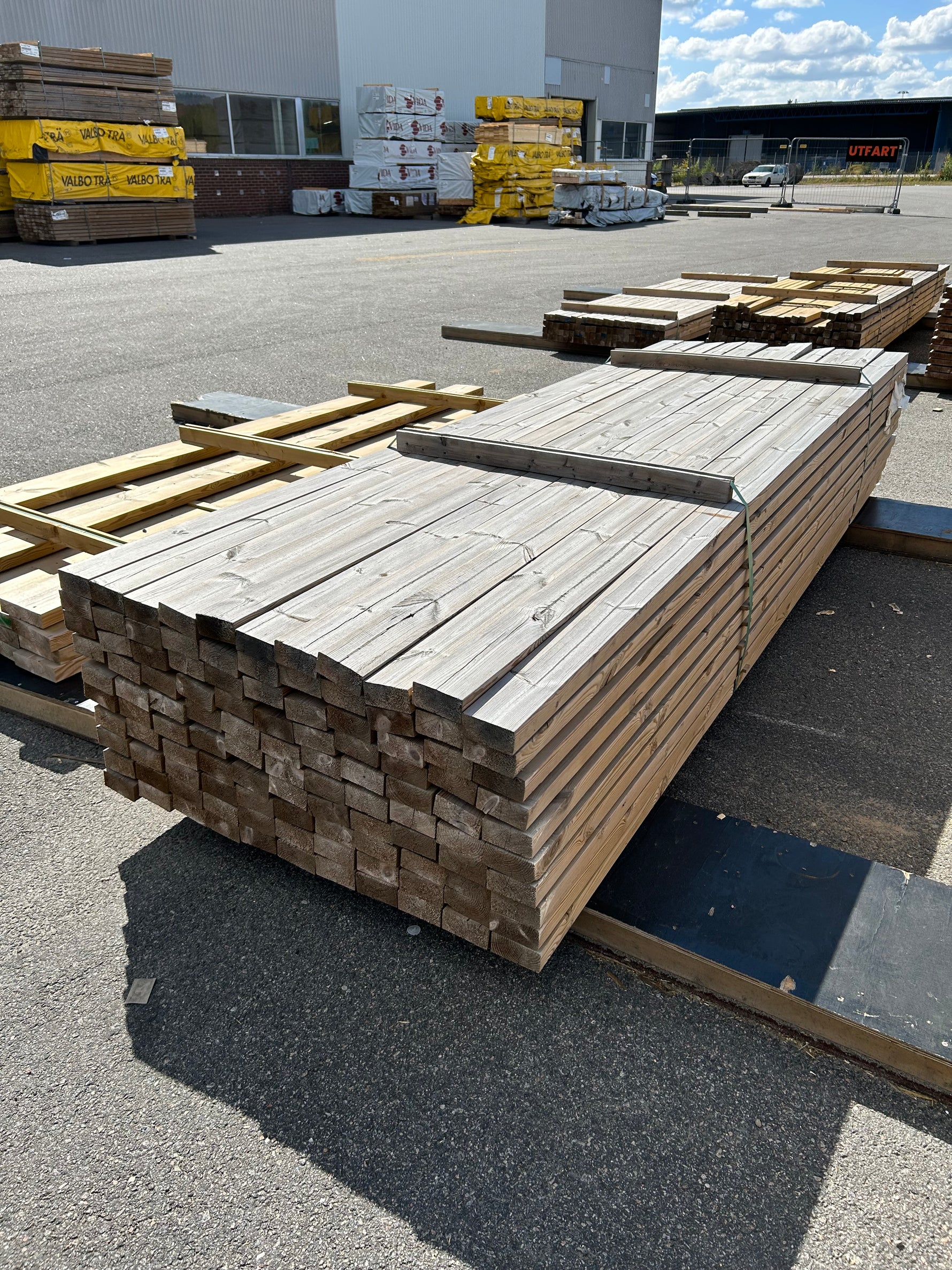 Paket Tryckimpregnerade Reglar 45x95mm 3,30m 110st C14