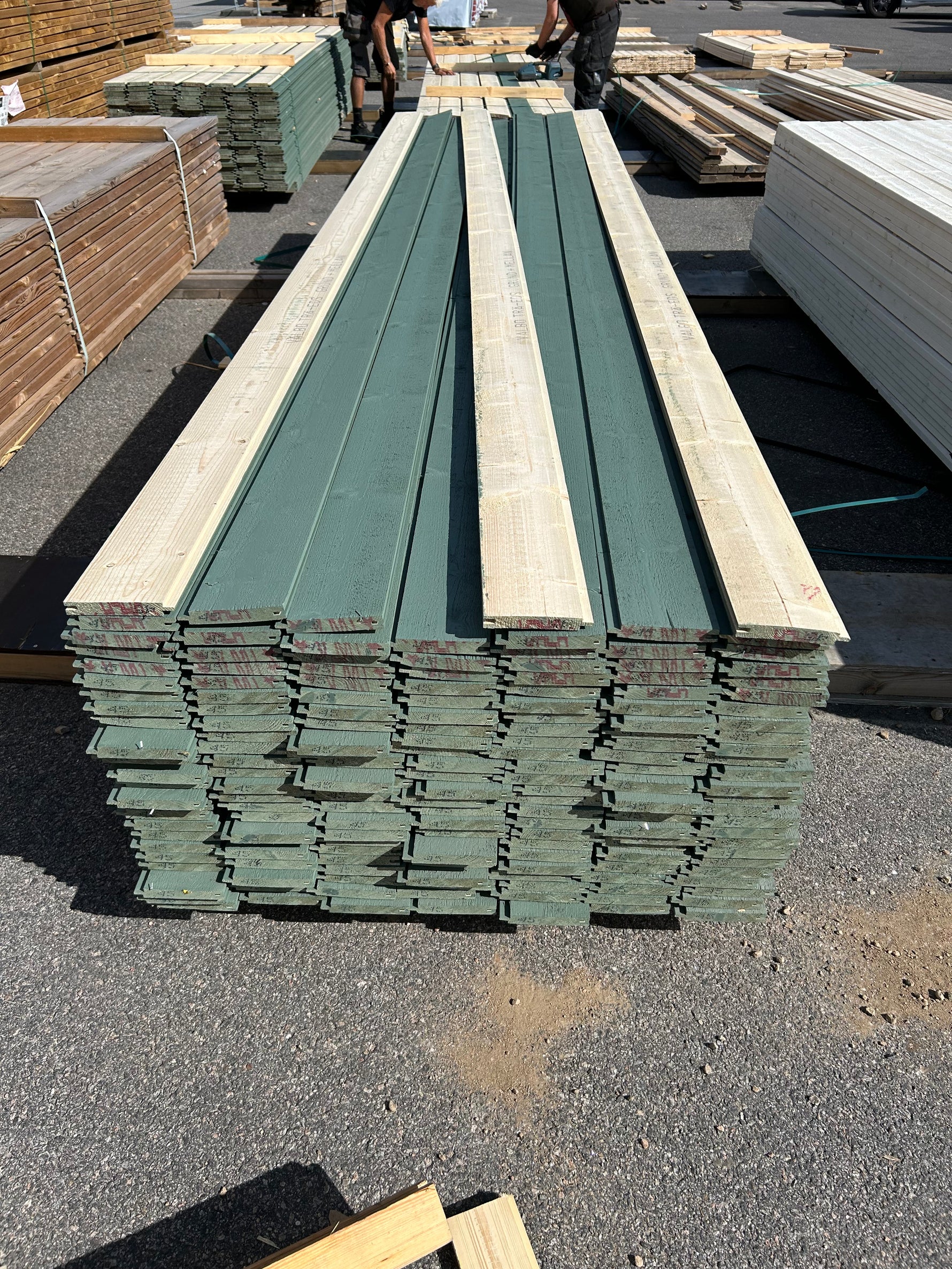 Paket Spontad Spårpanel 22x145mm 4,50m 170st Gran