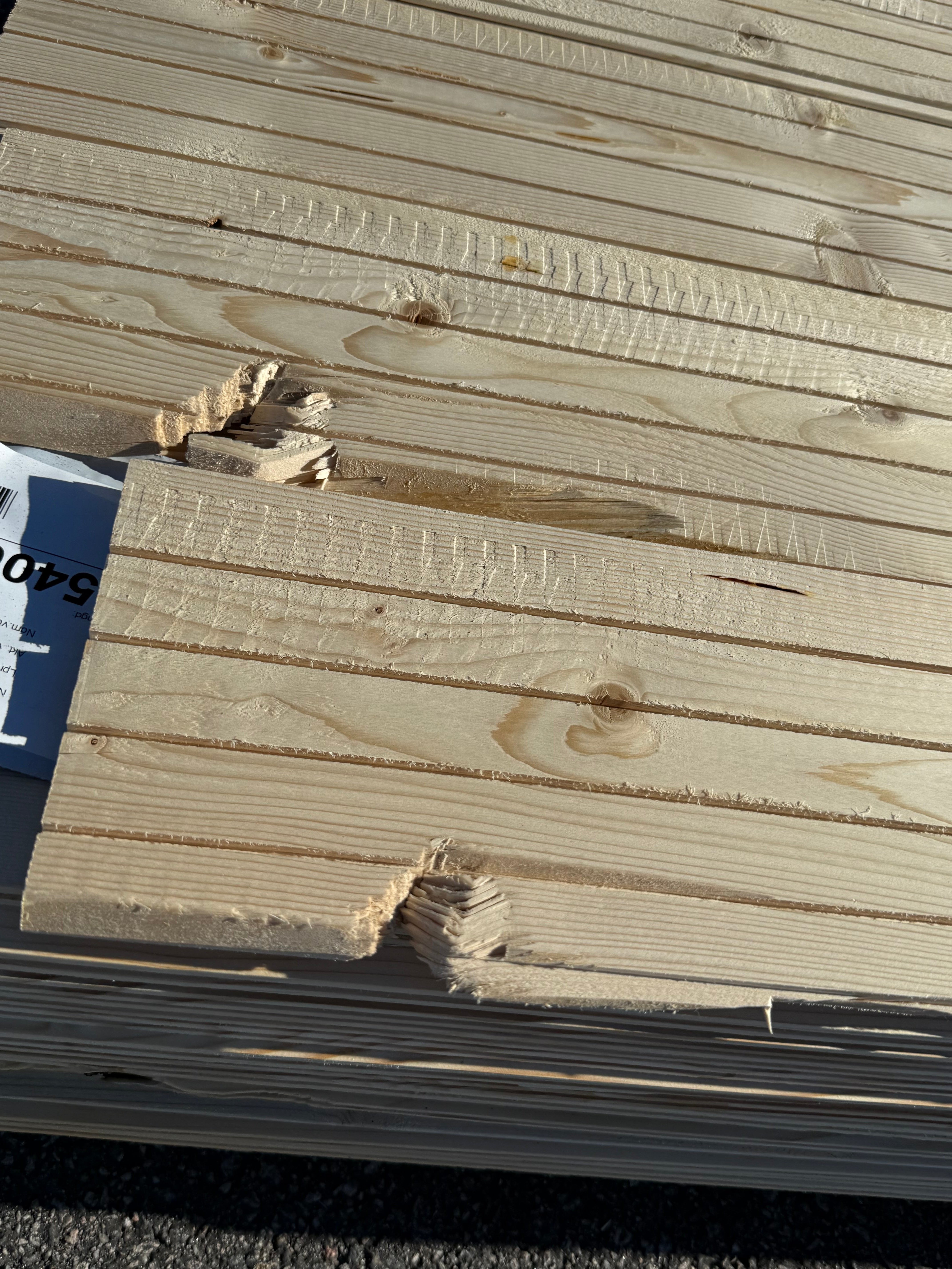 Paket Innerpanel 13x169mm Slätspont Gran Utskott