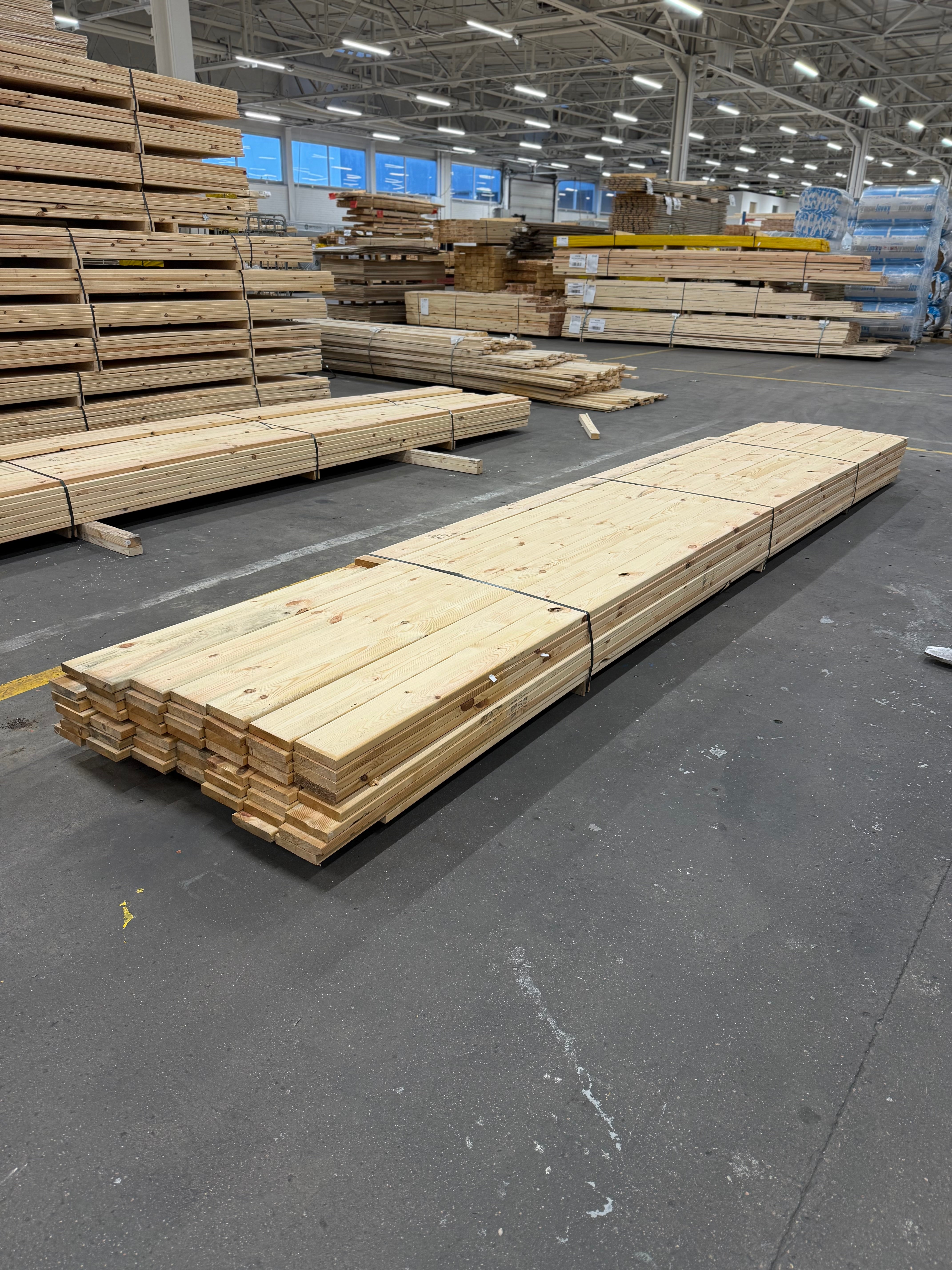 Paket Hyvlade Rillade Brädor 27x145mm (Furu) B- sortering