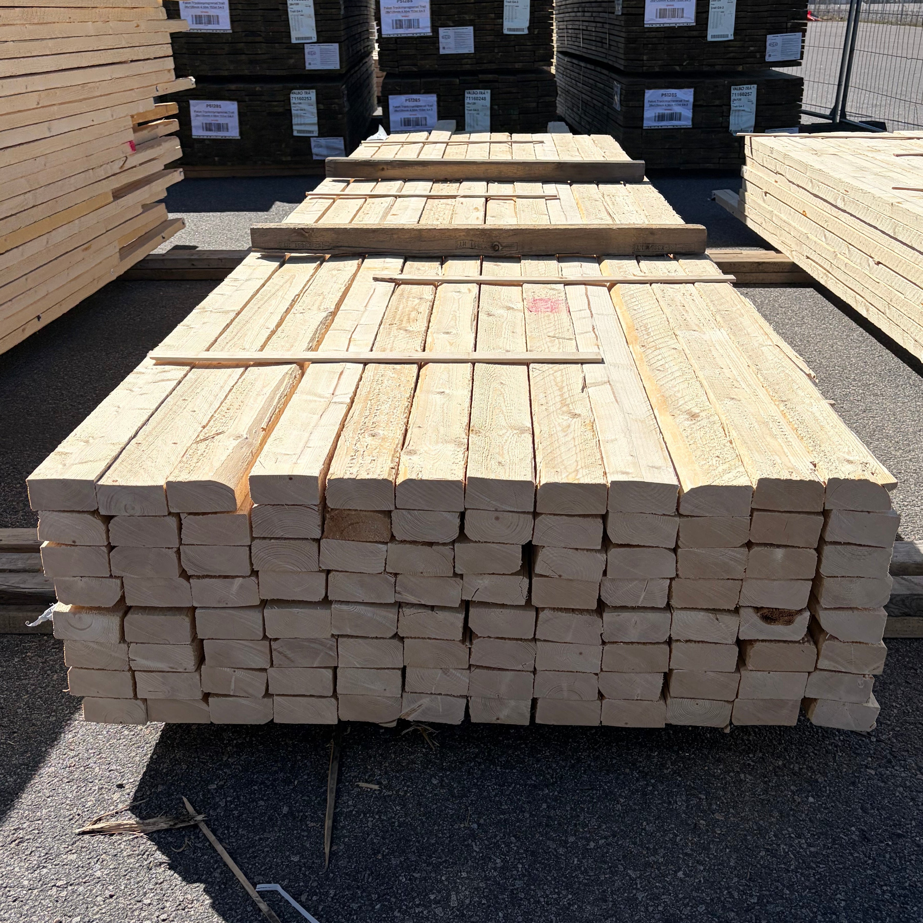 Paket Ohyvlade Reglar 45x90mm, 96st (4,2–4,8m) - Spirec
