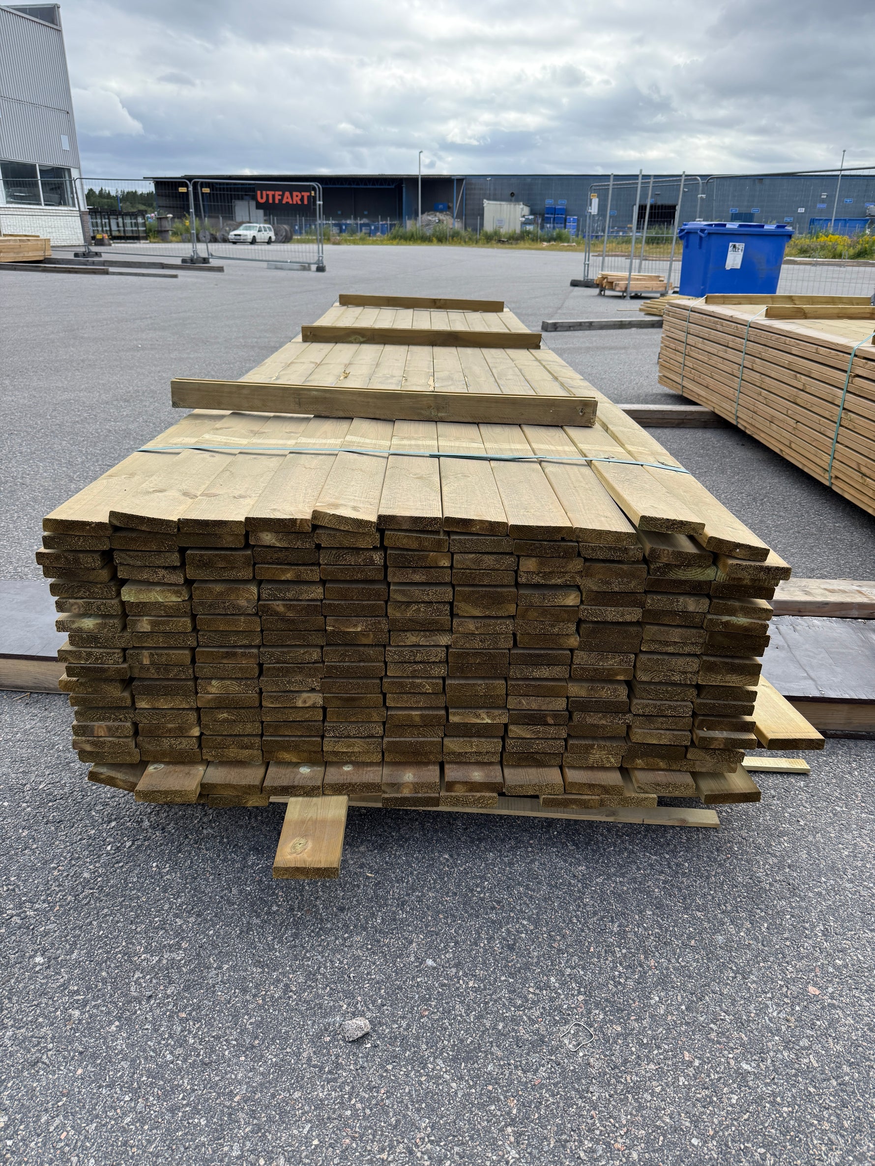 Paket Tryckimpregnerad Trall 22×95 mm, 198st 4,20 m