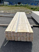 Paket Ytterpanel Dubbelfas Halvspont 22x120mm Grundmålad 161st 4.50m Grundmålad