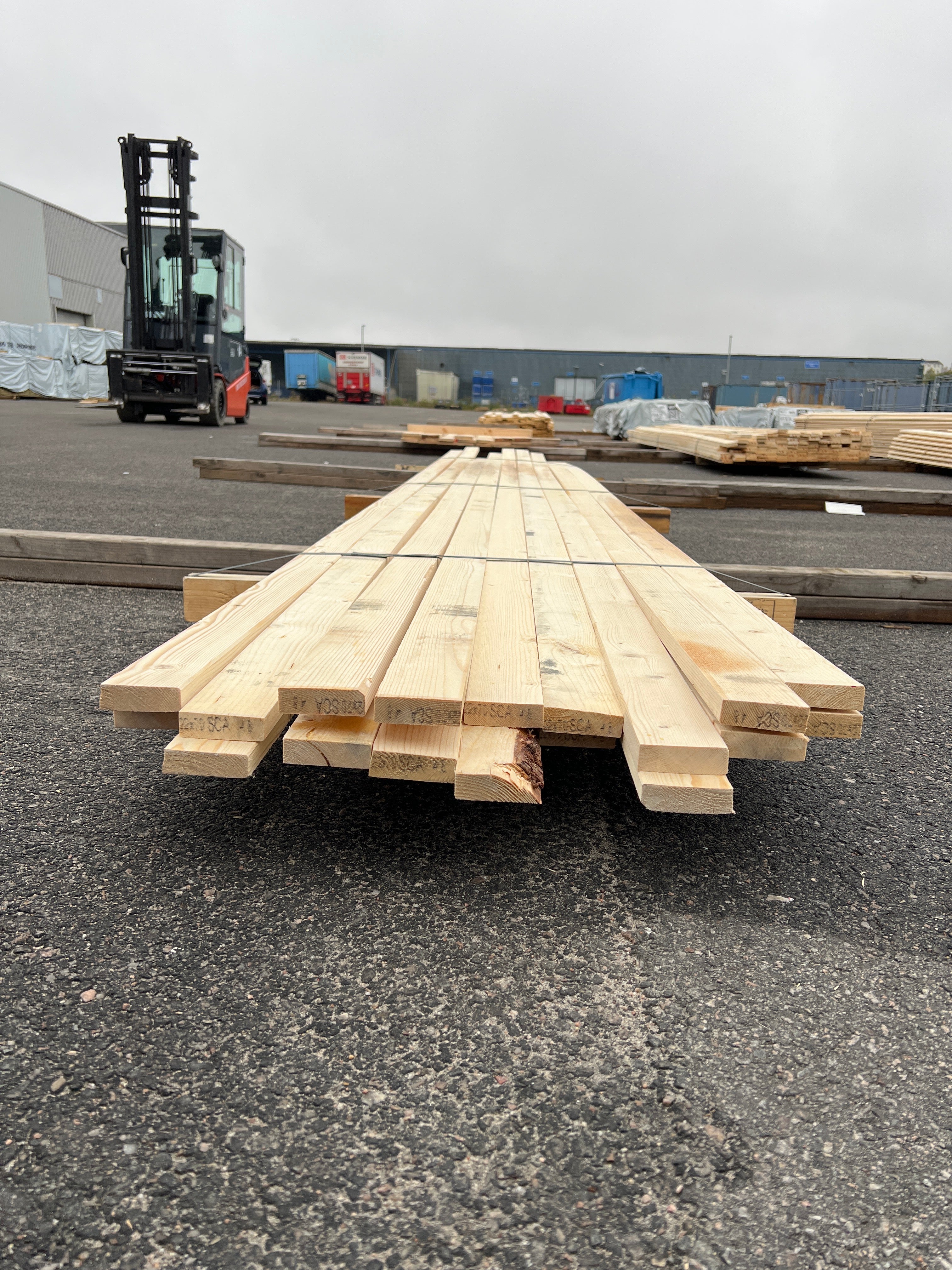 Paket Ytterpanelbräda 22x70 18 st fuktskadat 4,80m (B-Sortering)