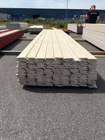 Paket Ytterpanel Enkelfas Halvspont 22x120mm, 134st 5.10m Grundmålade