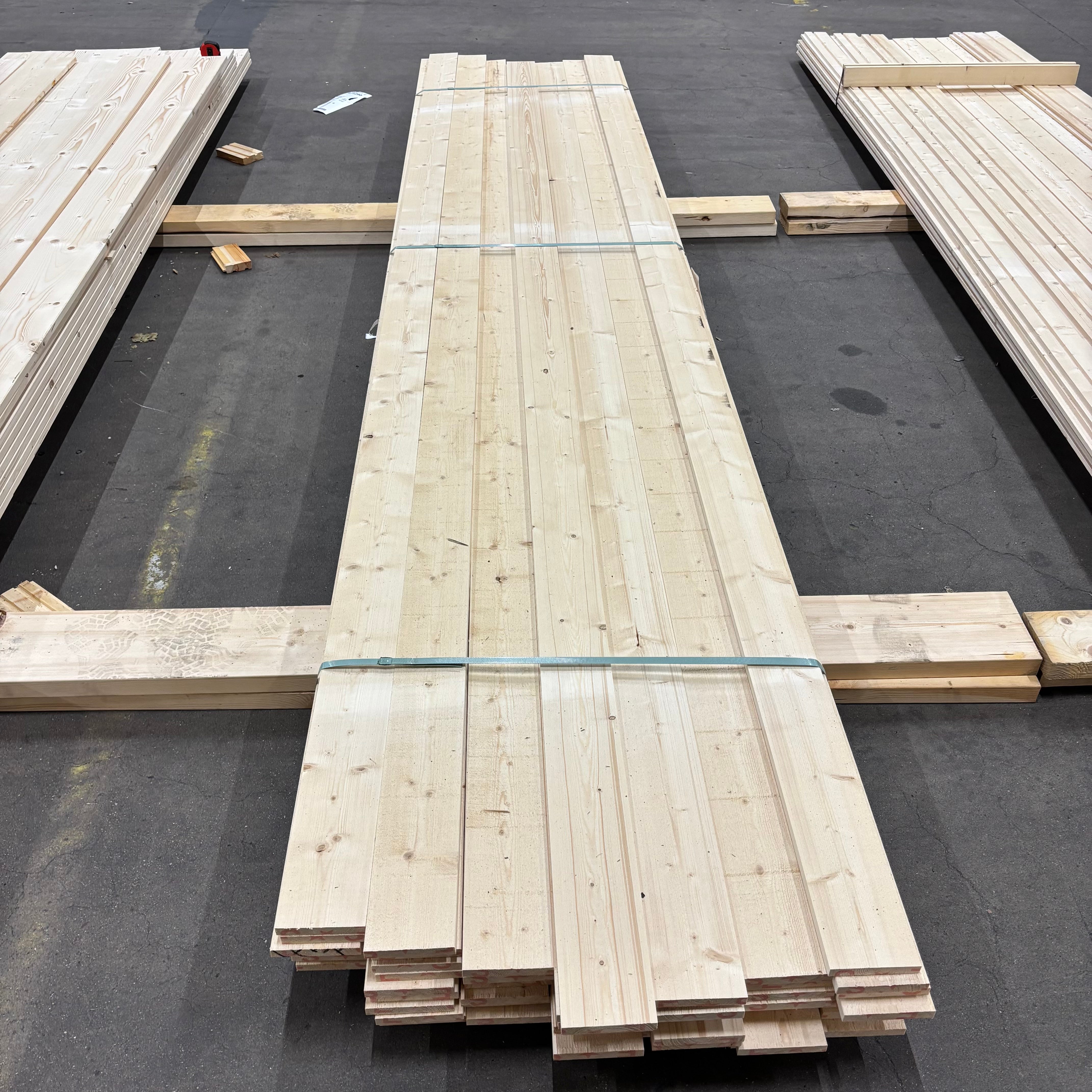 Paket Brädor 19x122 – 60 st (4,20 m, gran, obehandlad)