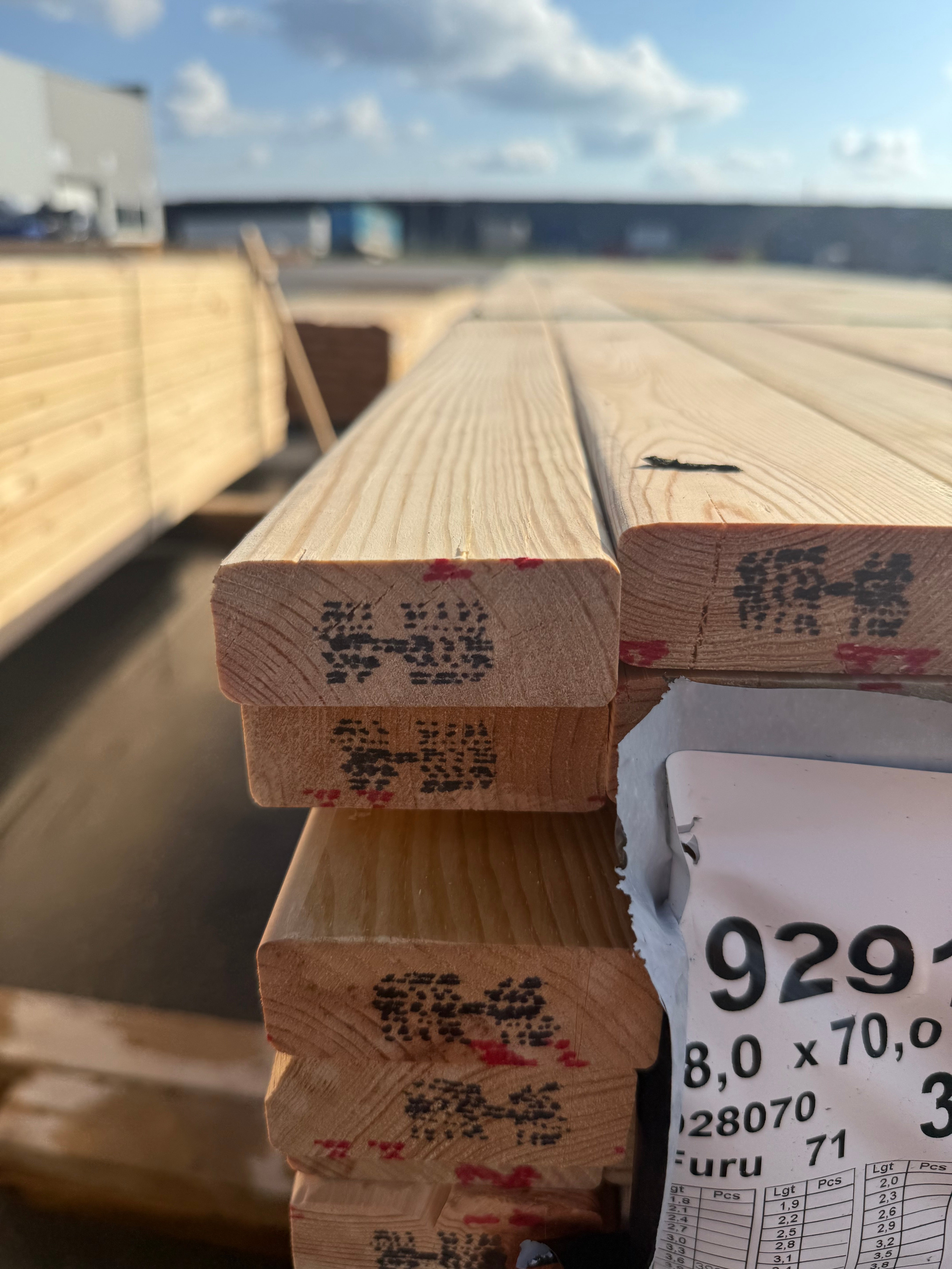 Paket Glespanel 28x70 sekunda furu 3.60m- 390st