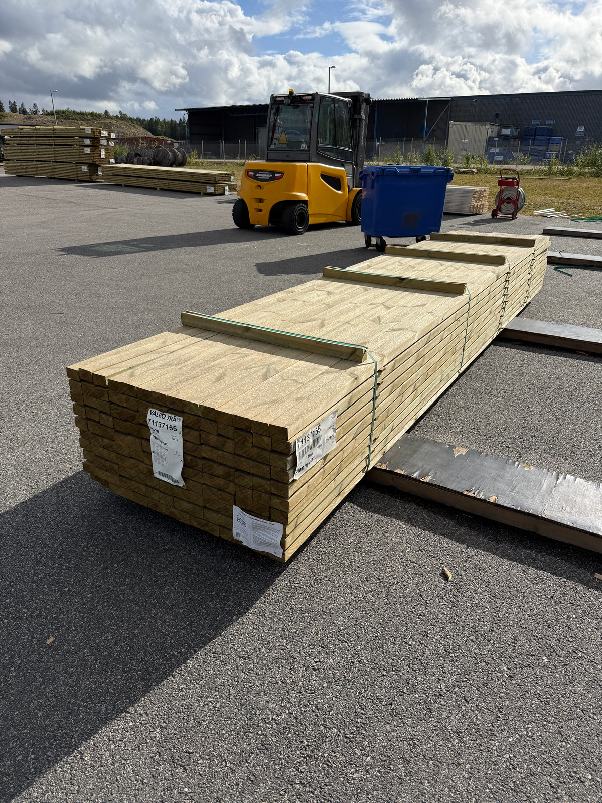 Paket Tryckimpregnerade Reglar 45x70mm, 140st 5,10m