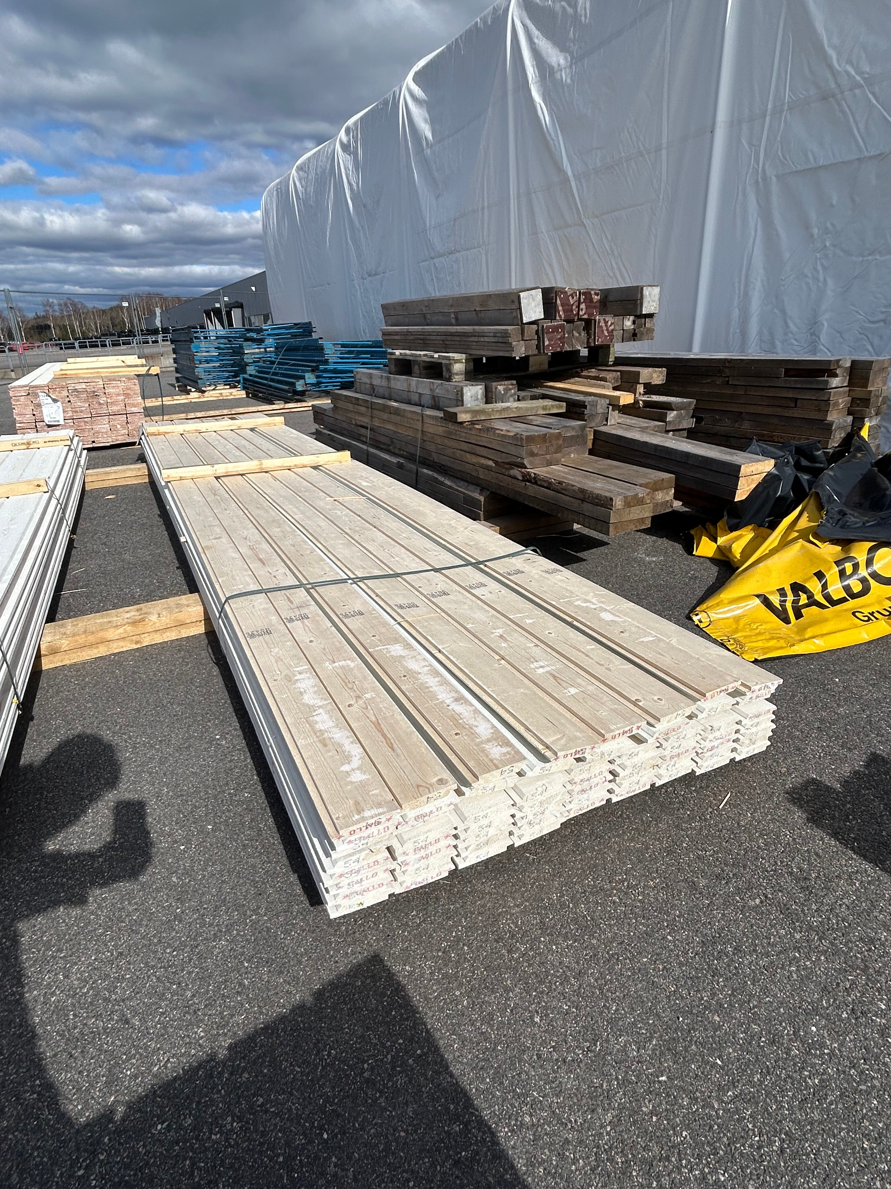 Paket Dubbelfas Halvspont 22x120 5.40m 63st