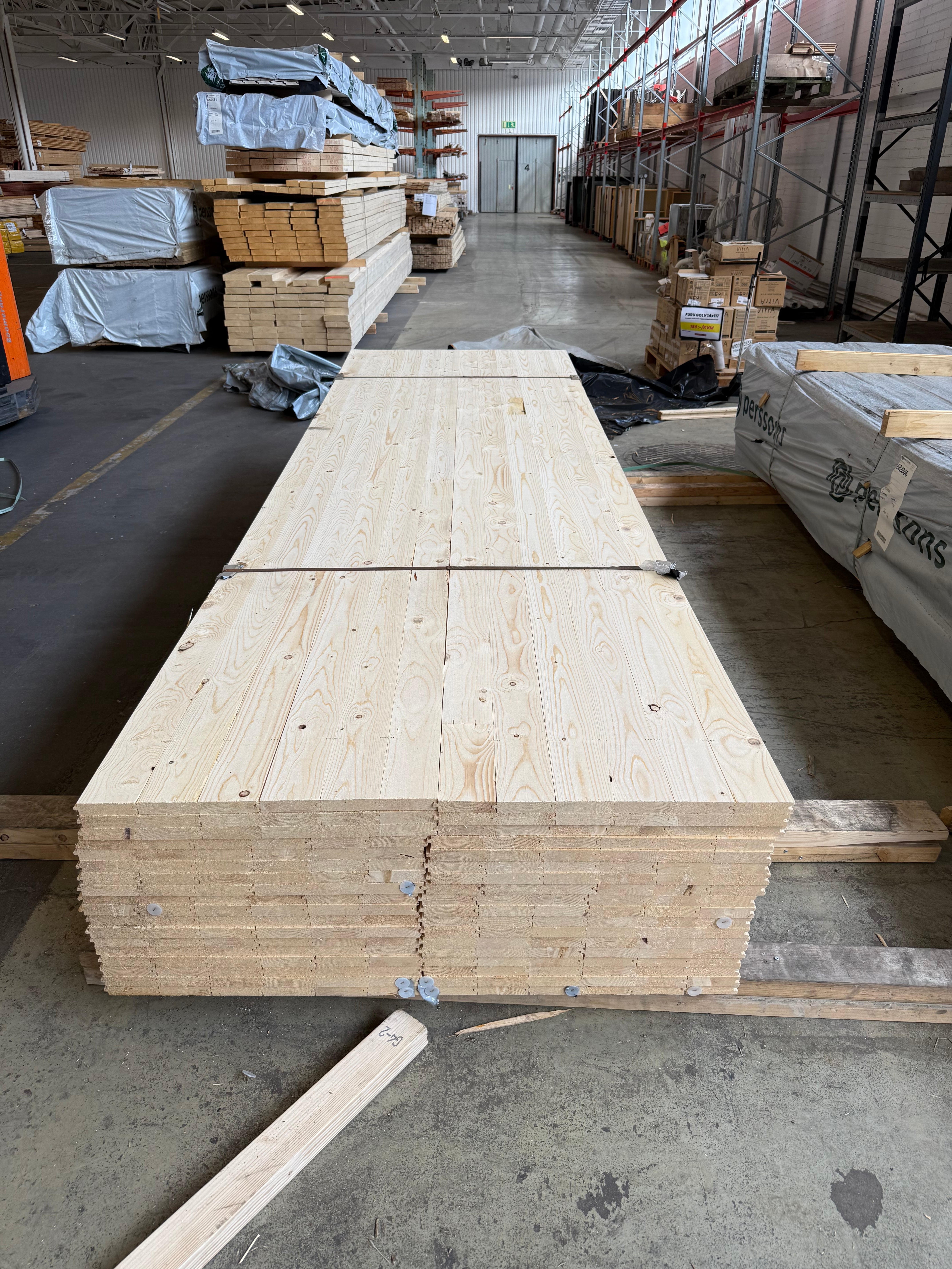 Paket Råspontluckor 23x540 mm – 3,60 m – 36 st