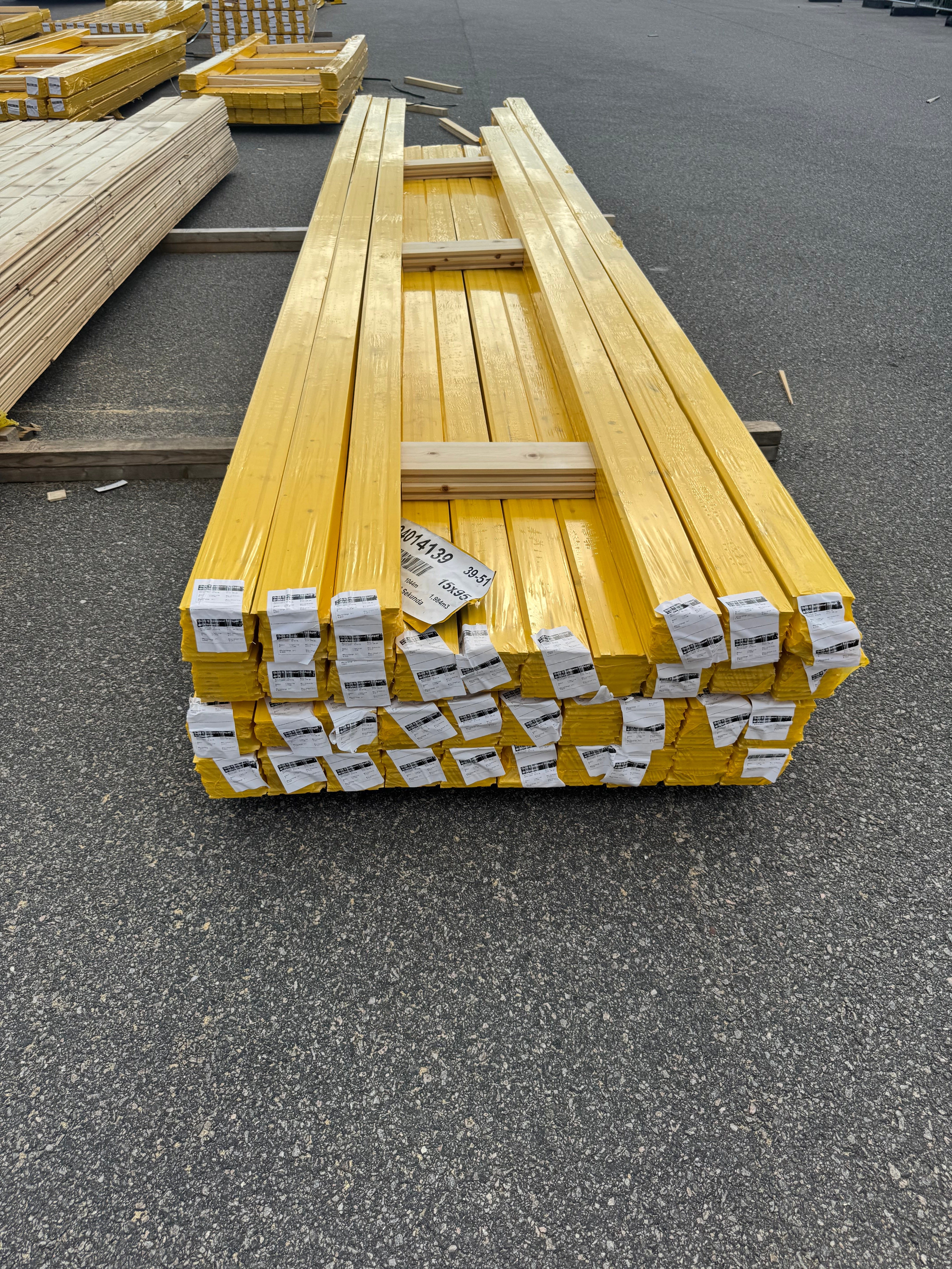 Spårpanel 15x95 Gran – Sekunda, Finsågad, Obehandlad