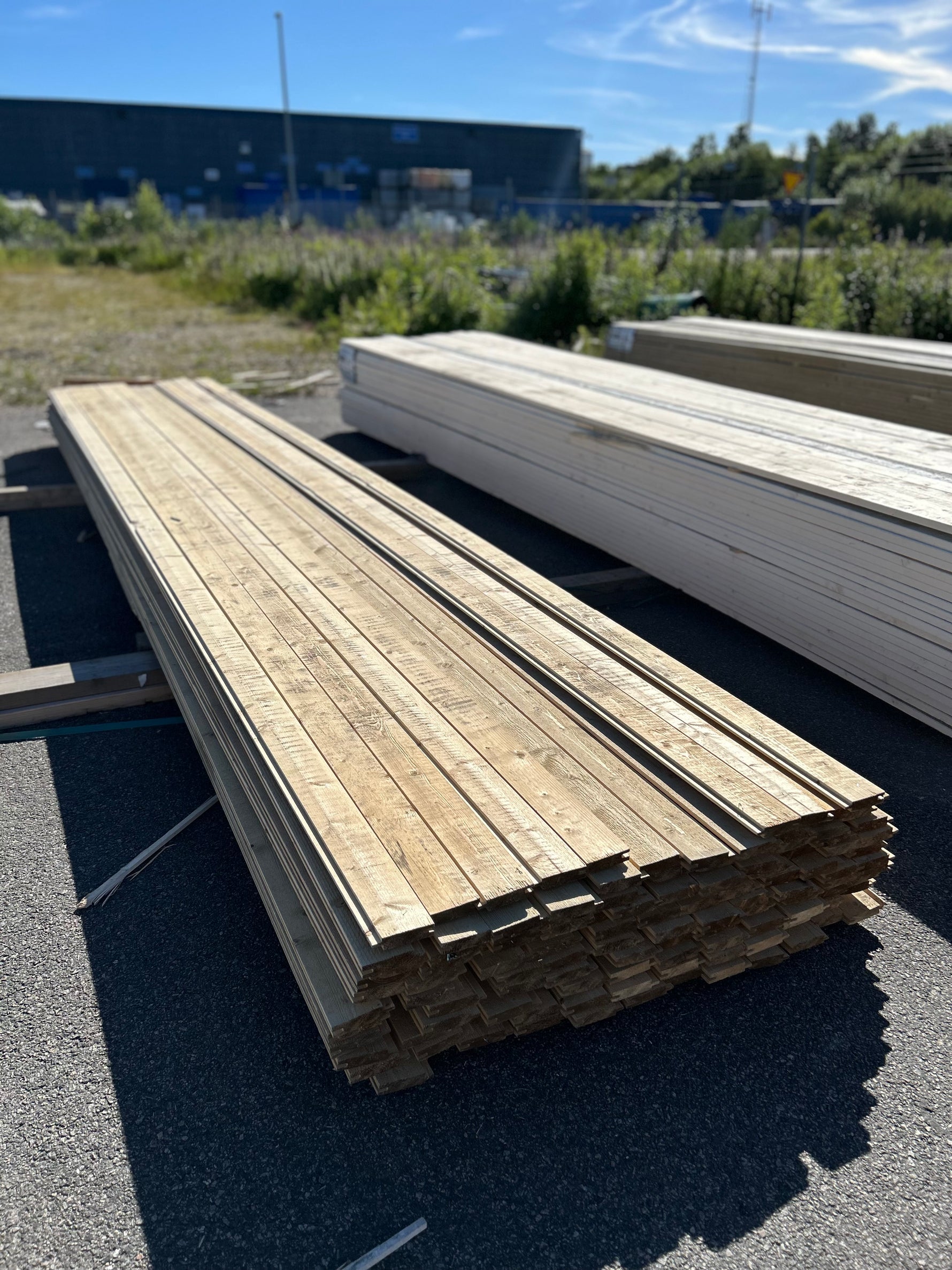 Paket Ytterpanel Spårpanel 22x95mm, 116st 5.40m- Järnvitriol